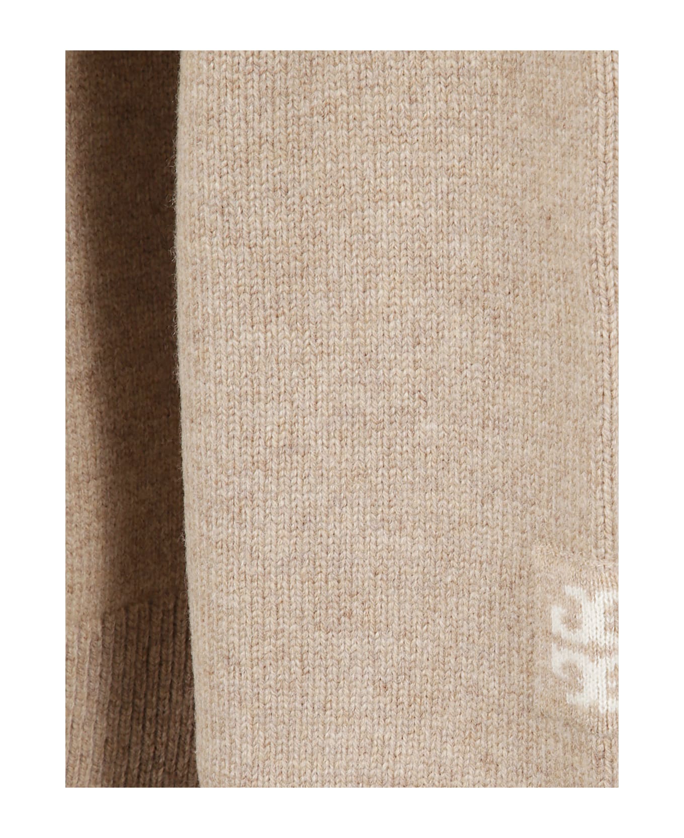 Tory Burch Wool Cardigan - Beige