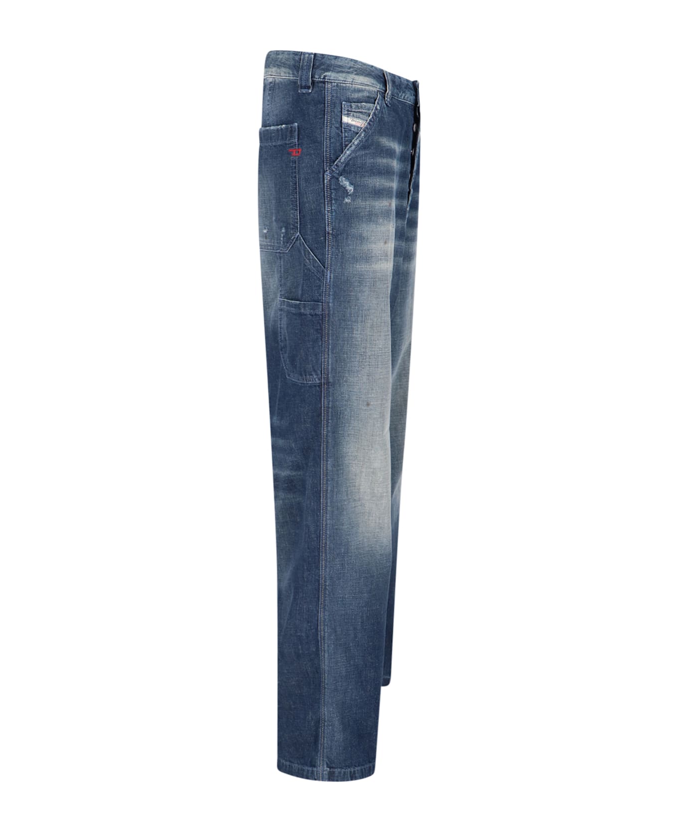 Diesel 'd-livery' Carpenter Jeans - BLUE WSHED