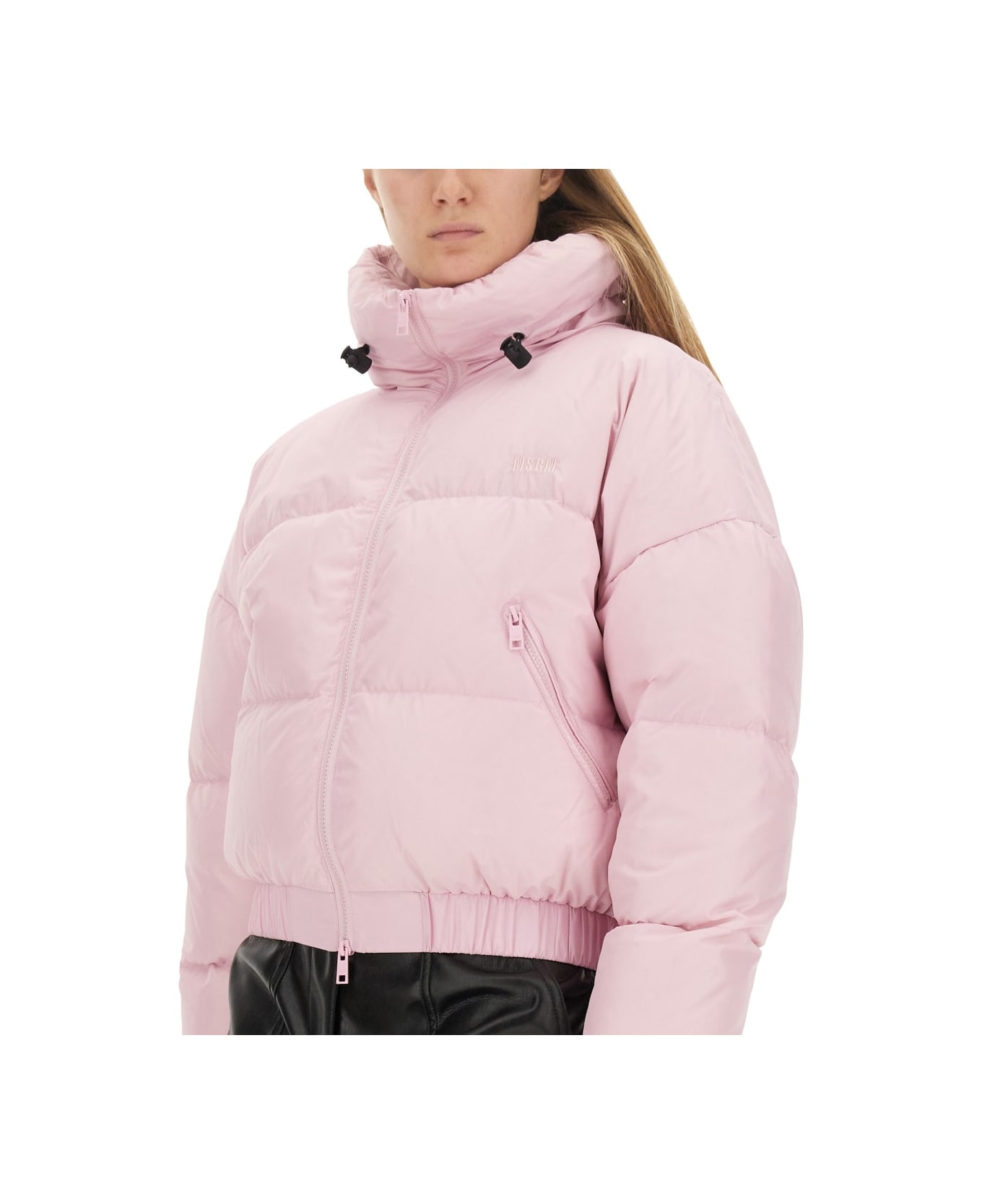 MSGM Cropped Fit Jacket - PINK