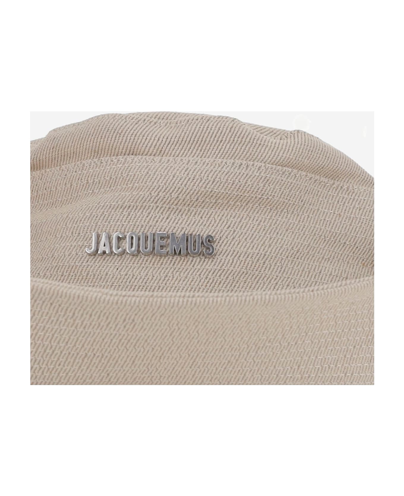 Jacquemus Fisherman Hat With Logo - White