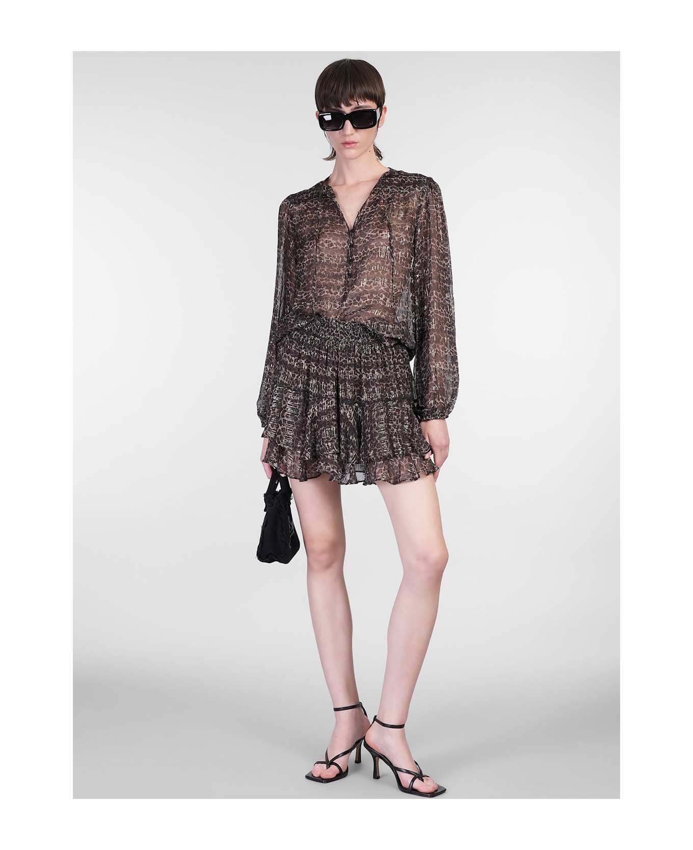 MC2 Saint Barth Eivissa Skirt In Animalier Viscose - Animalier