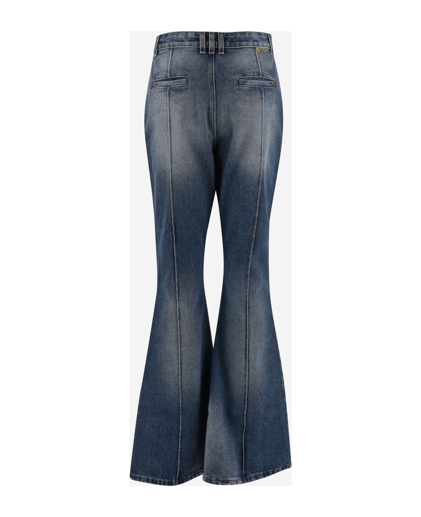 Balmain Cotton Denim Flared Jeans - Denim