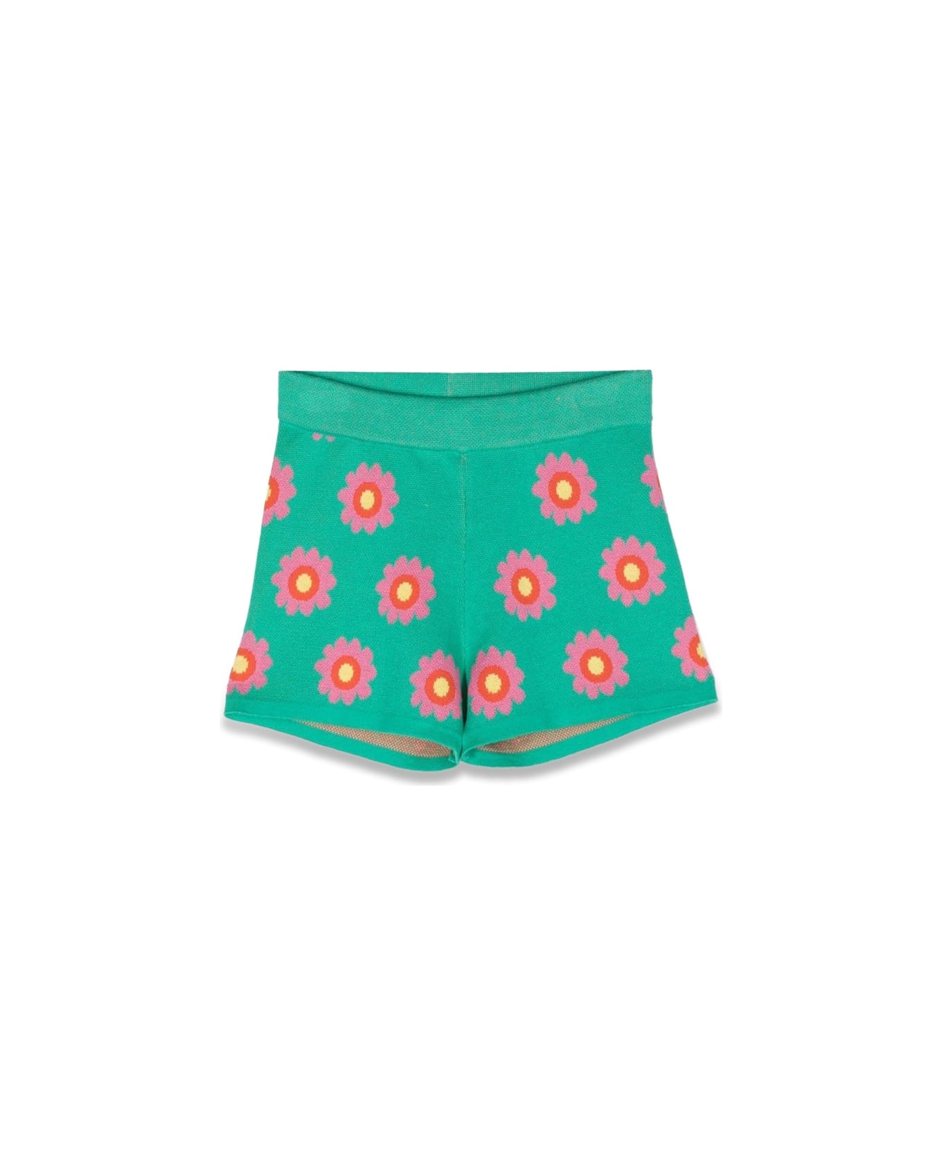 Stella McCartney Knitted Flower Shorts - MULTICOLOUR