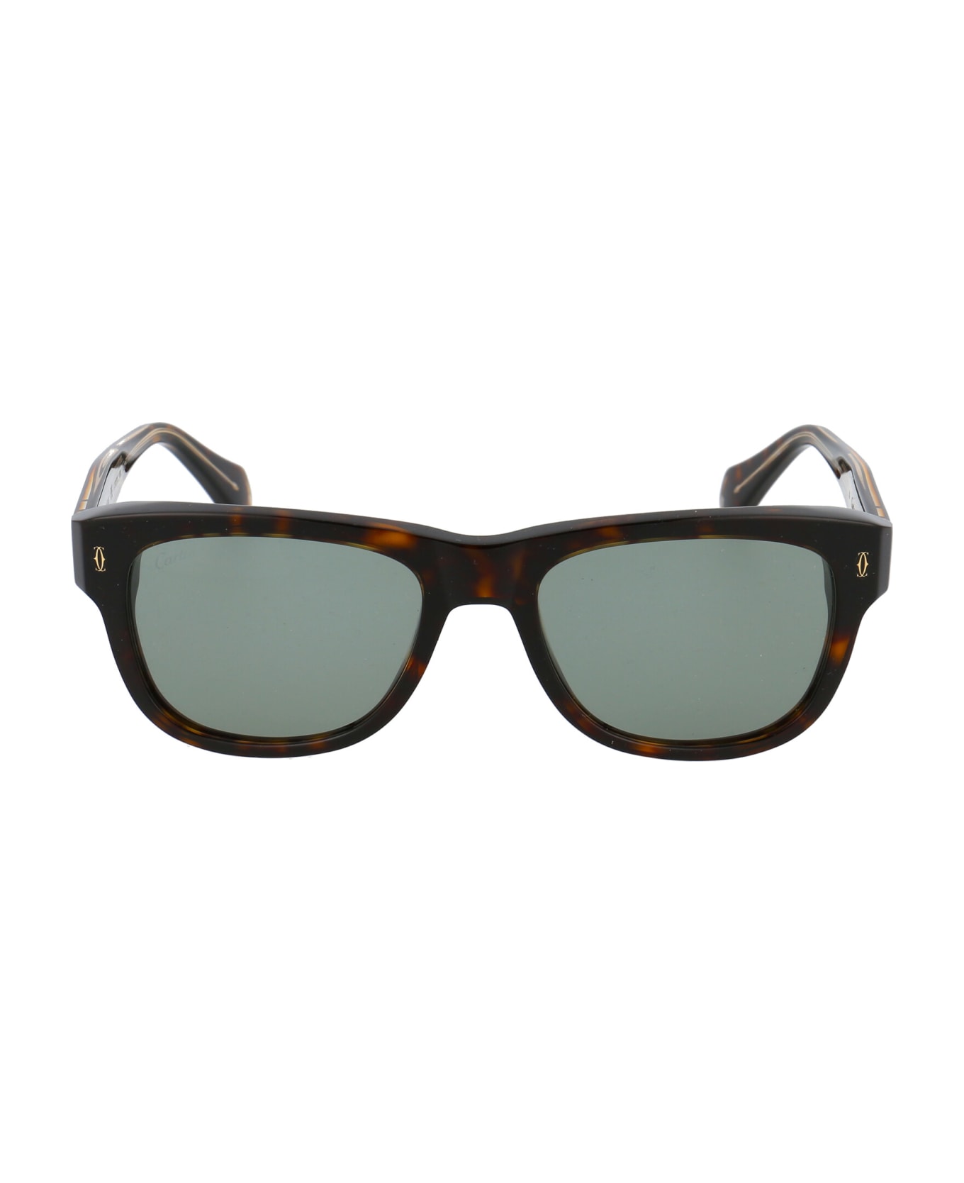 Cartier Eyewear Ct0277s Sunglasses - 002 HAVANA HAVANA GREEN サングラス