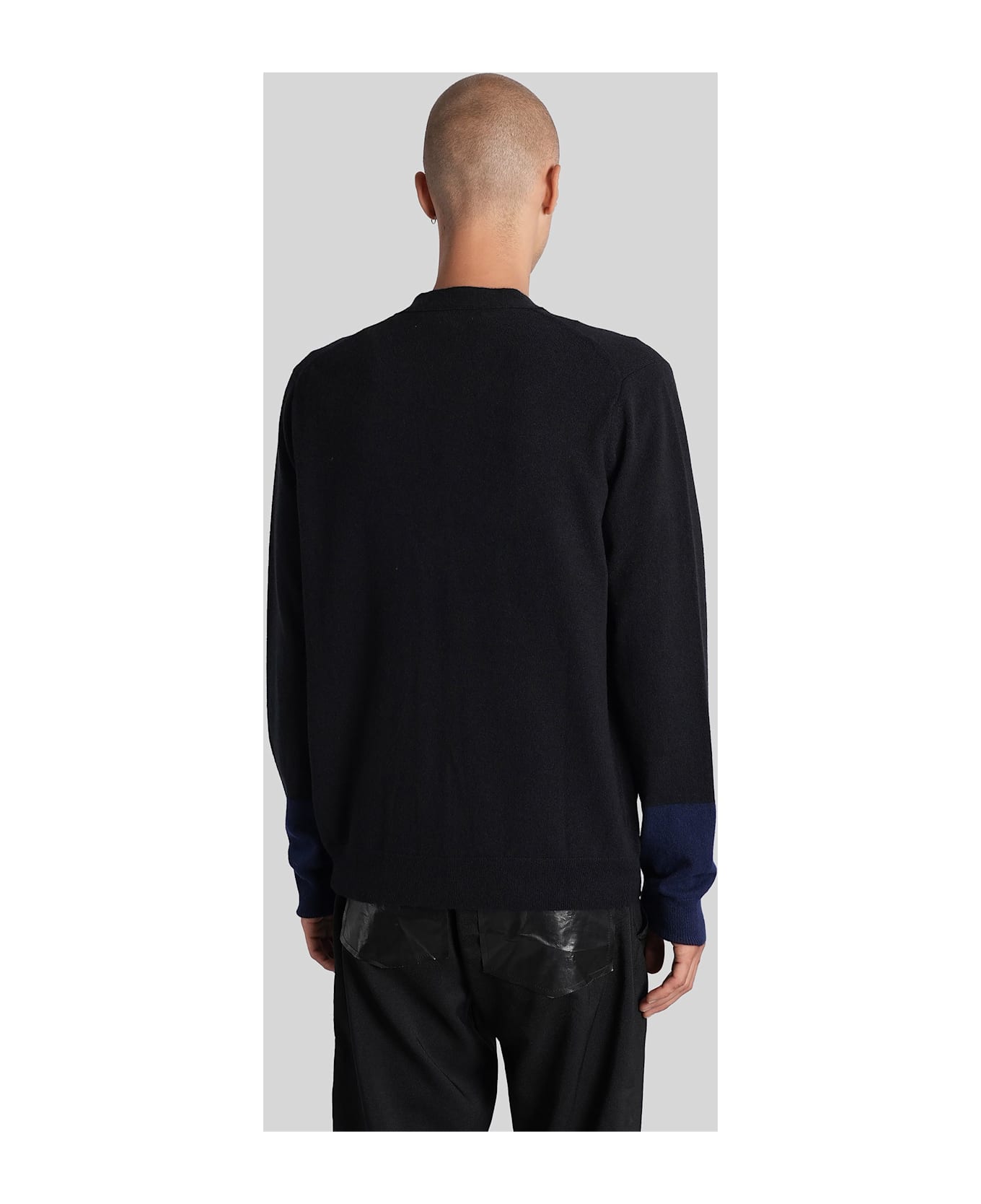 Comme des Garçons Shirt Cardigan In Black Wool - black
