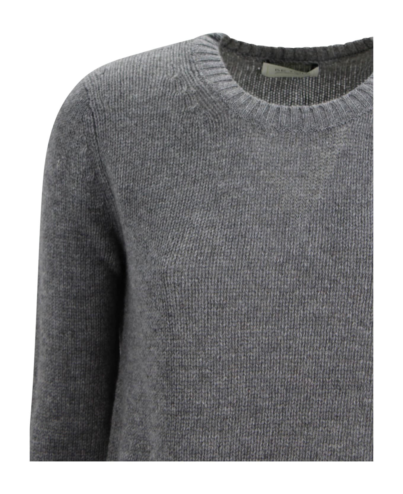 Be You Cashmere Crew Neck Sweater - Grey