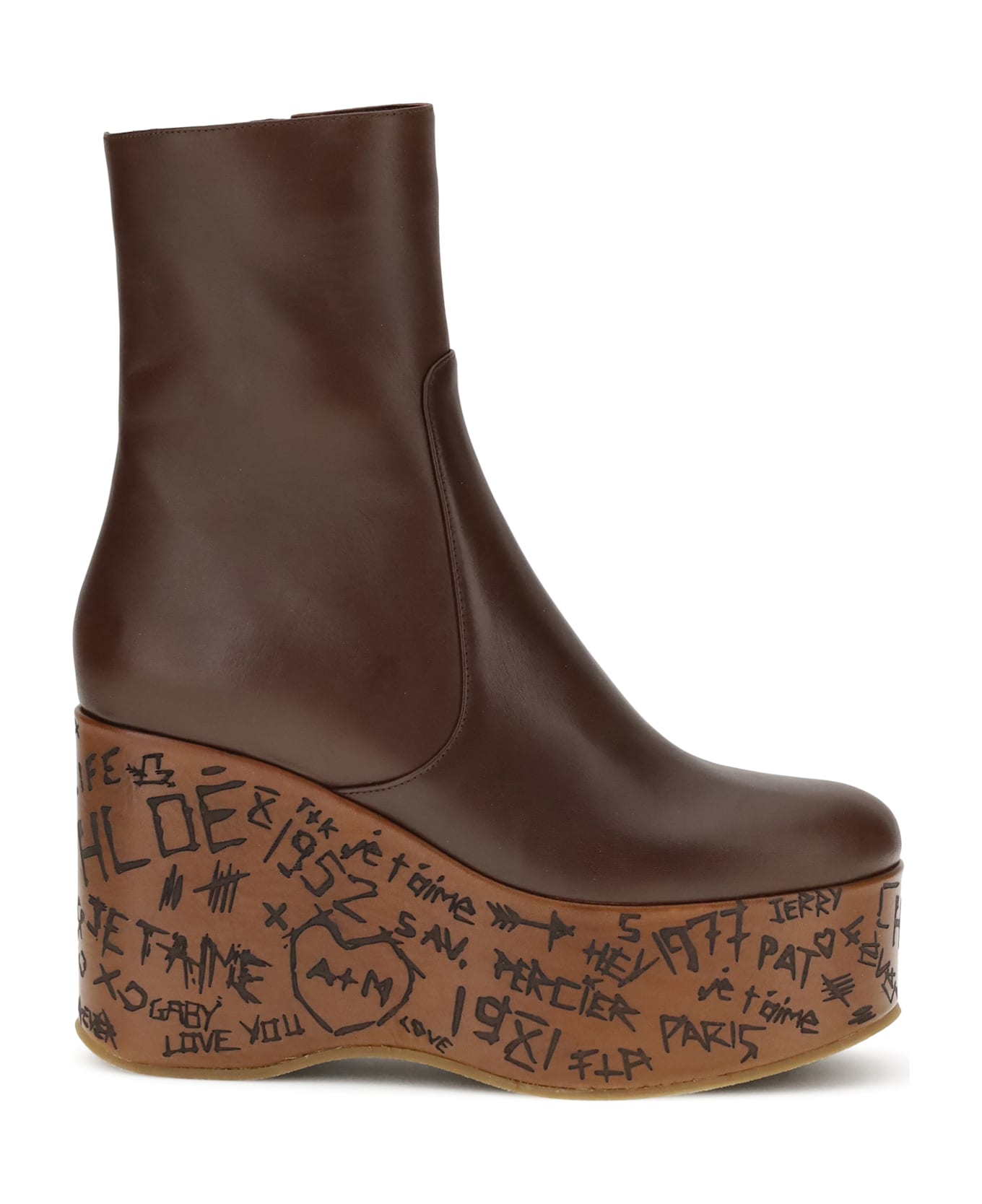 Chloé Maxime Wedge Ankle Boots