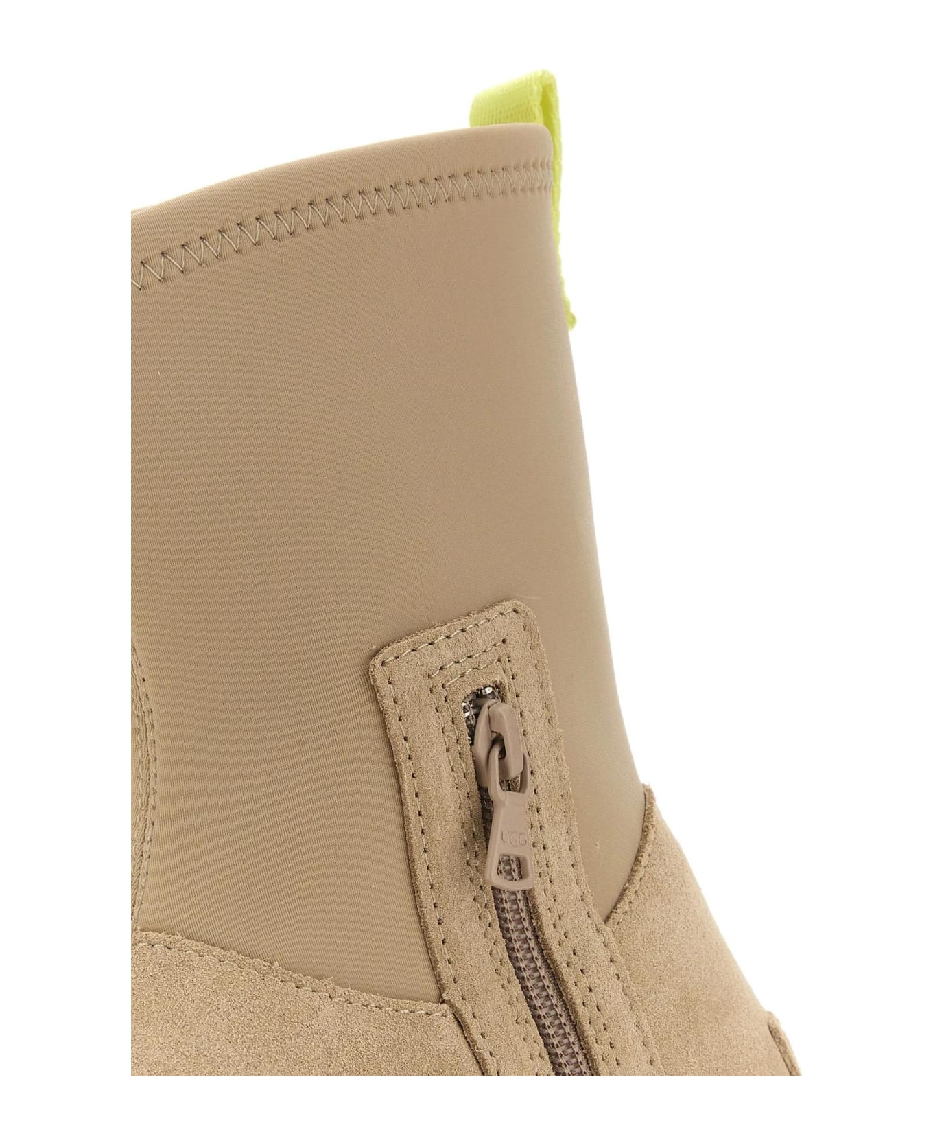 UGG Sand Suede And Fabric Classic Dipper Ankle Boots - San Sand