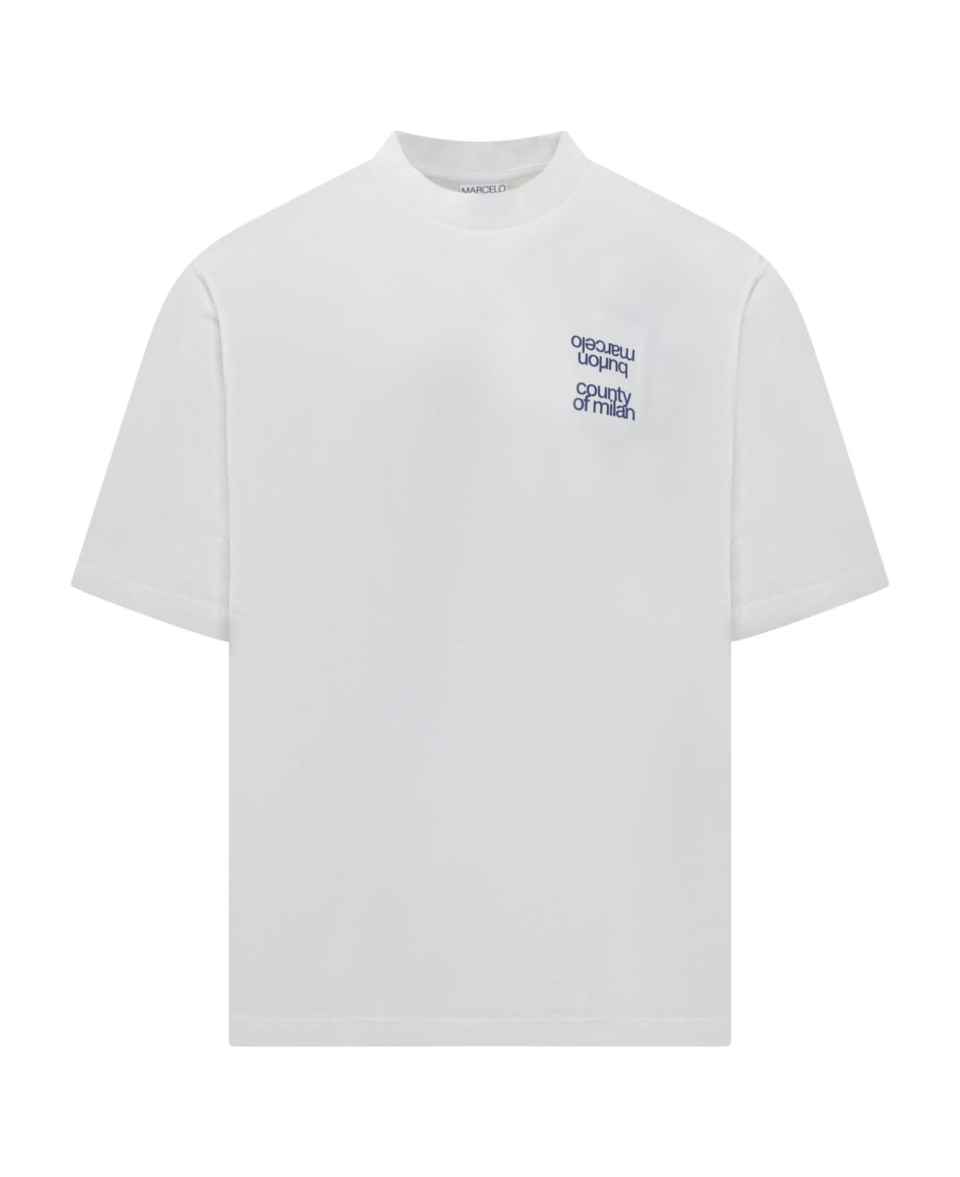 Marcelo Burlon Mbcm Slogan T-shirt - WHITE BLUE