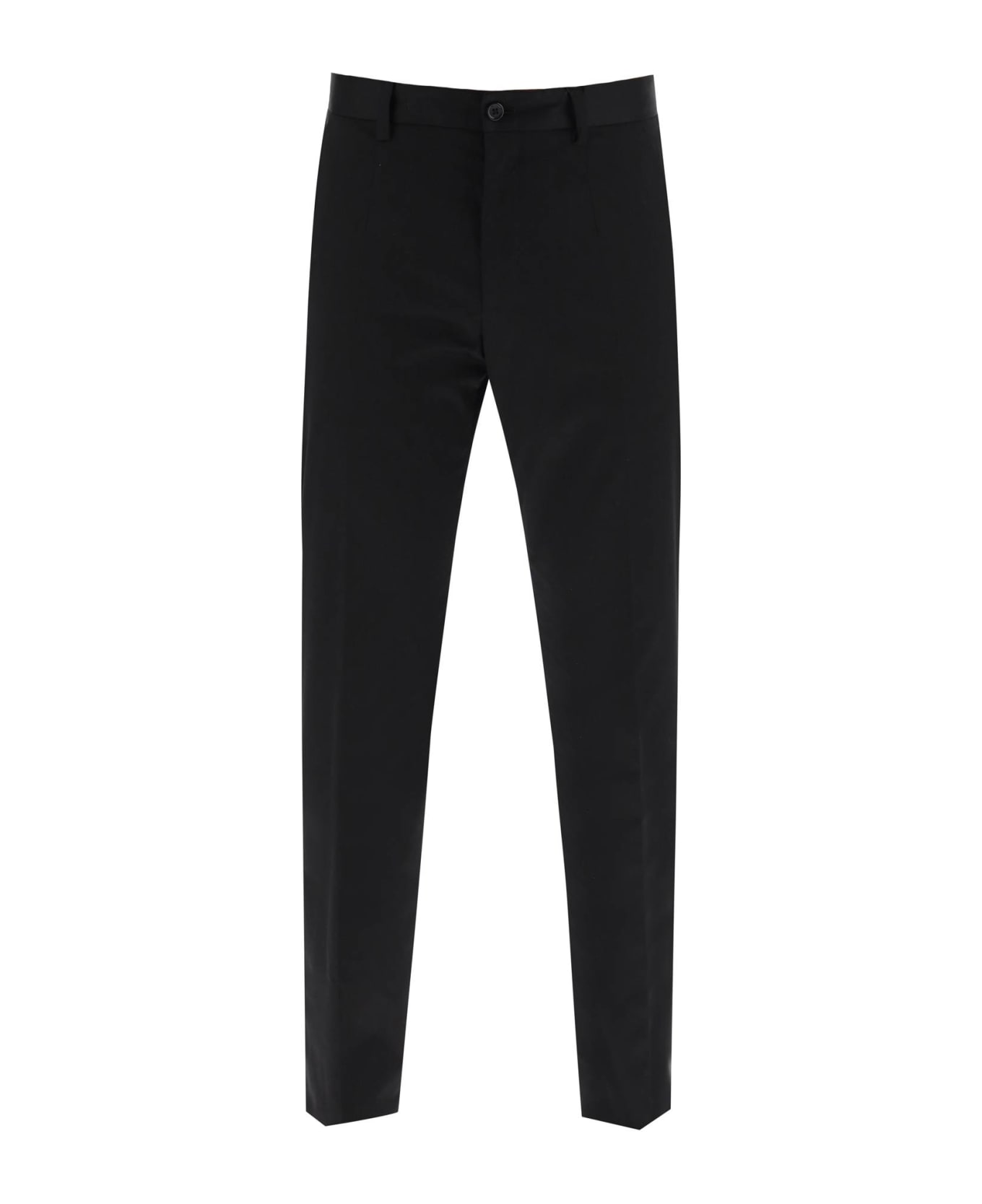 Dolce & Gabbana Cotton Chino Pants - NERO (Black)