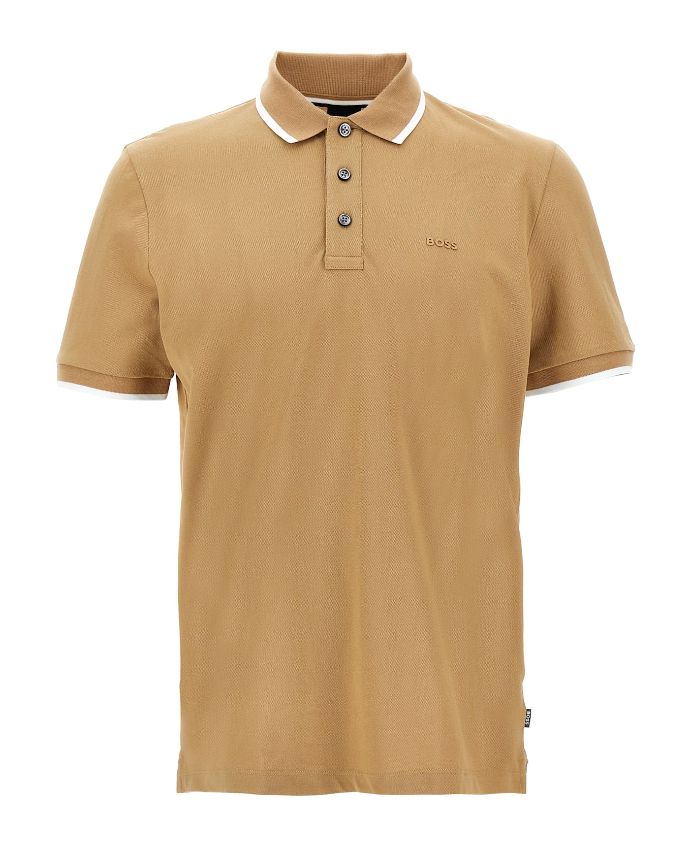 Hugo Boss 'parlay 190' Polo Shirt - Beige