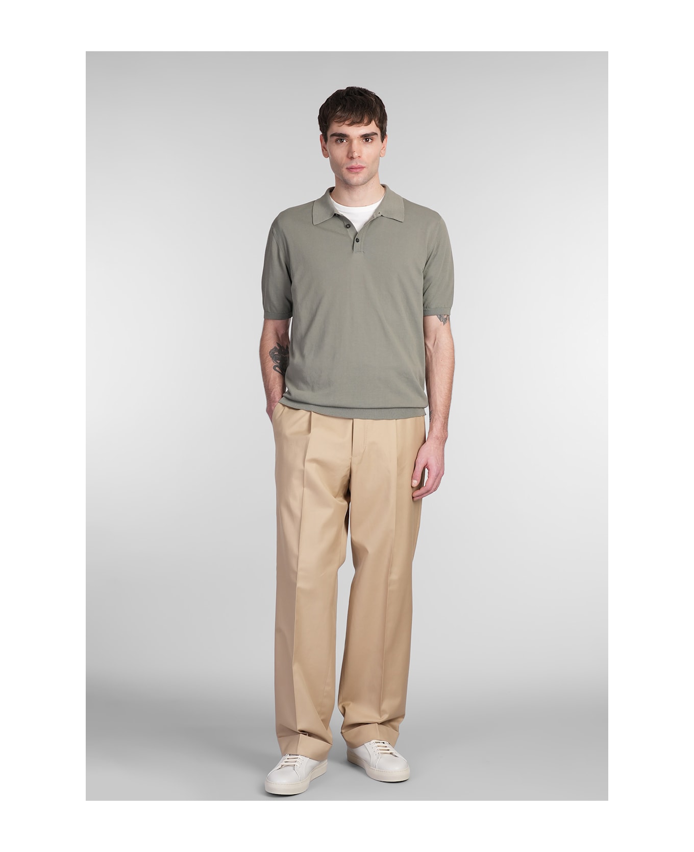 Roberto Collina Polo In Green Cotton - green