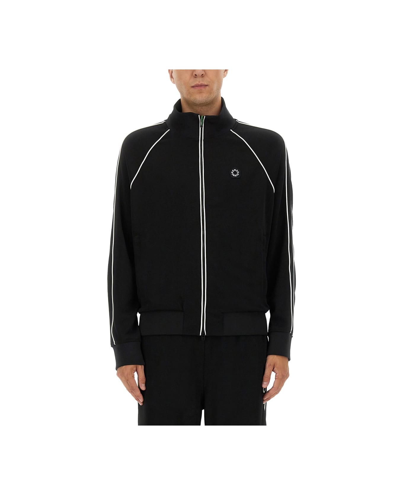 Kenzo Zippered Track Sweatshirt - BLACK