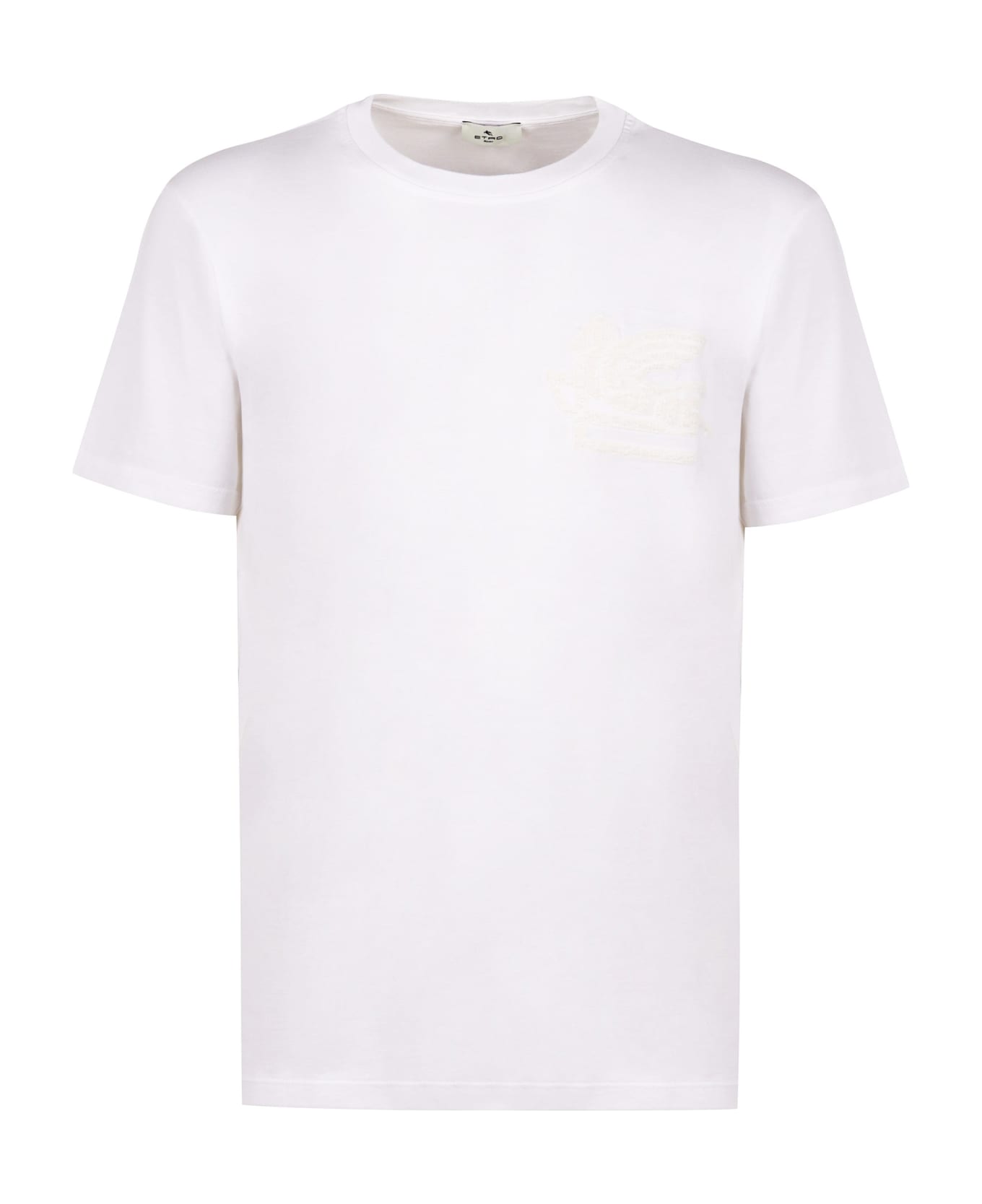 Etro Cotton Crew-neck T-shirt - White