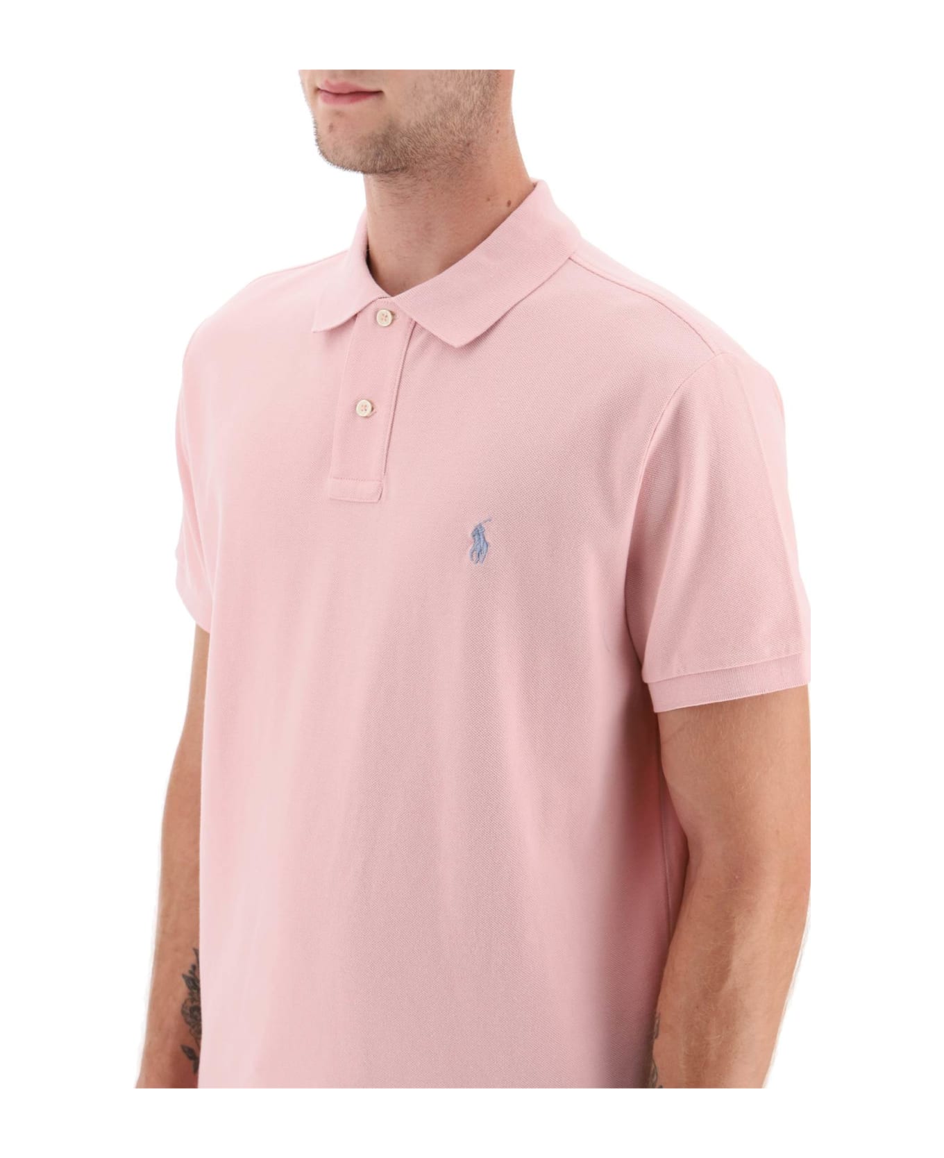 Polo Ralph Lauren Pique Cotton Polo Shirt - CHINO PINK (Pink)