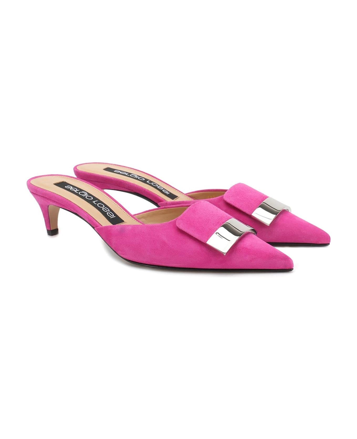 Sergio Rossi Leather Mules - Pink