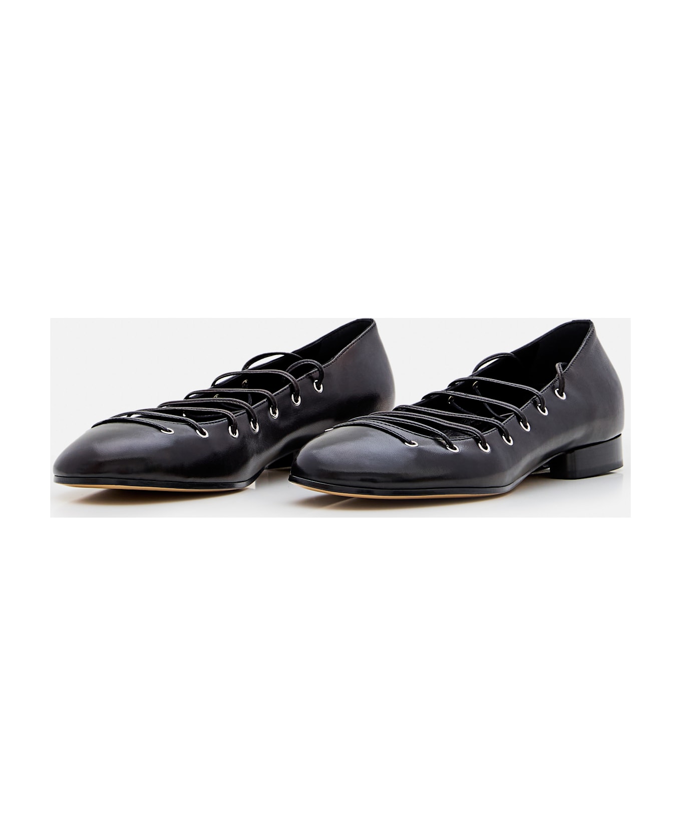 Durazzi Milano Ballerina Cross Over Laces - Black