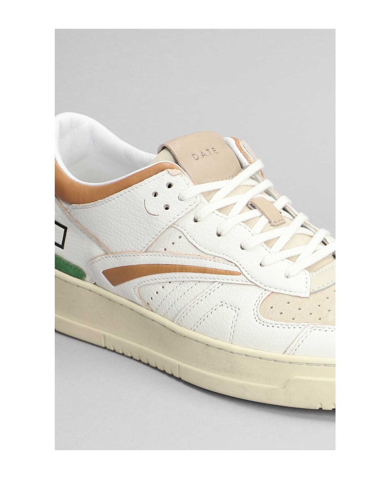 D.A.T.E. Torneo Sneakers In White Leather - white スニーカー