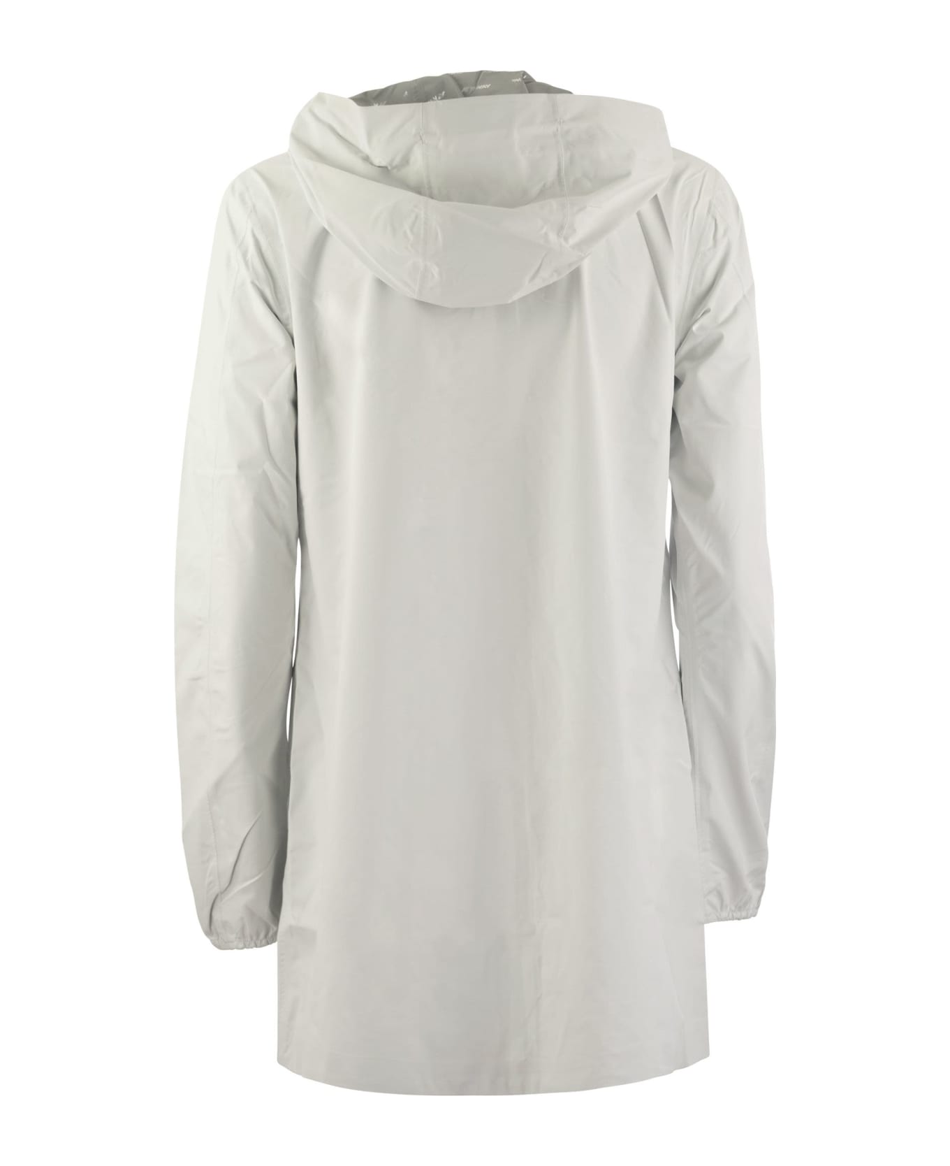 K-Way Sophie Stretch - Hooded Jacket - White レインコート