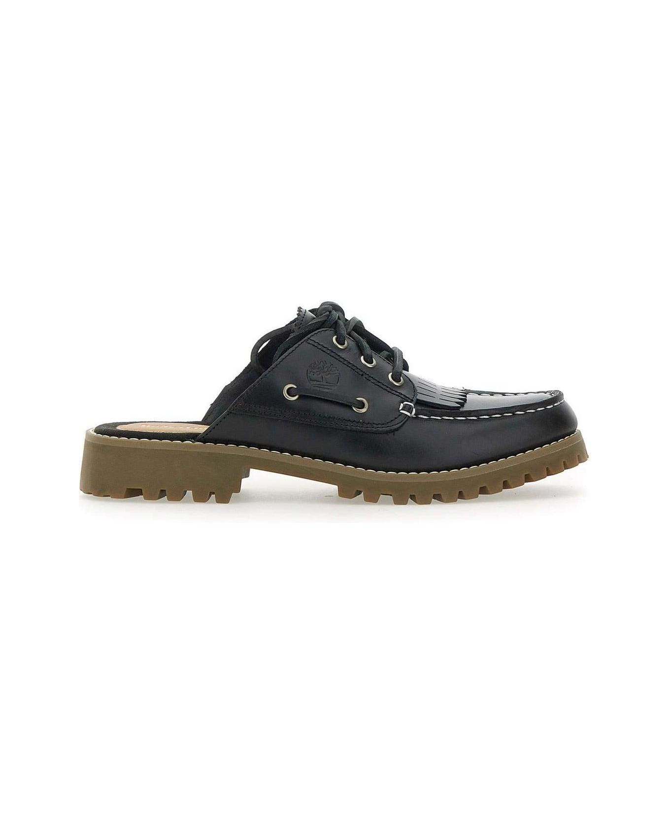 Timberland Noreen Lace-up Slippers - Black フラットシューズ