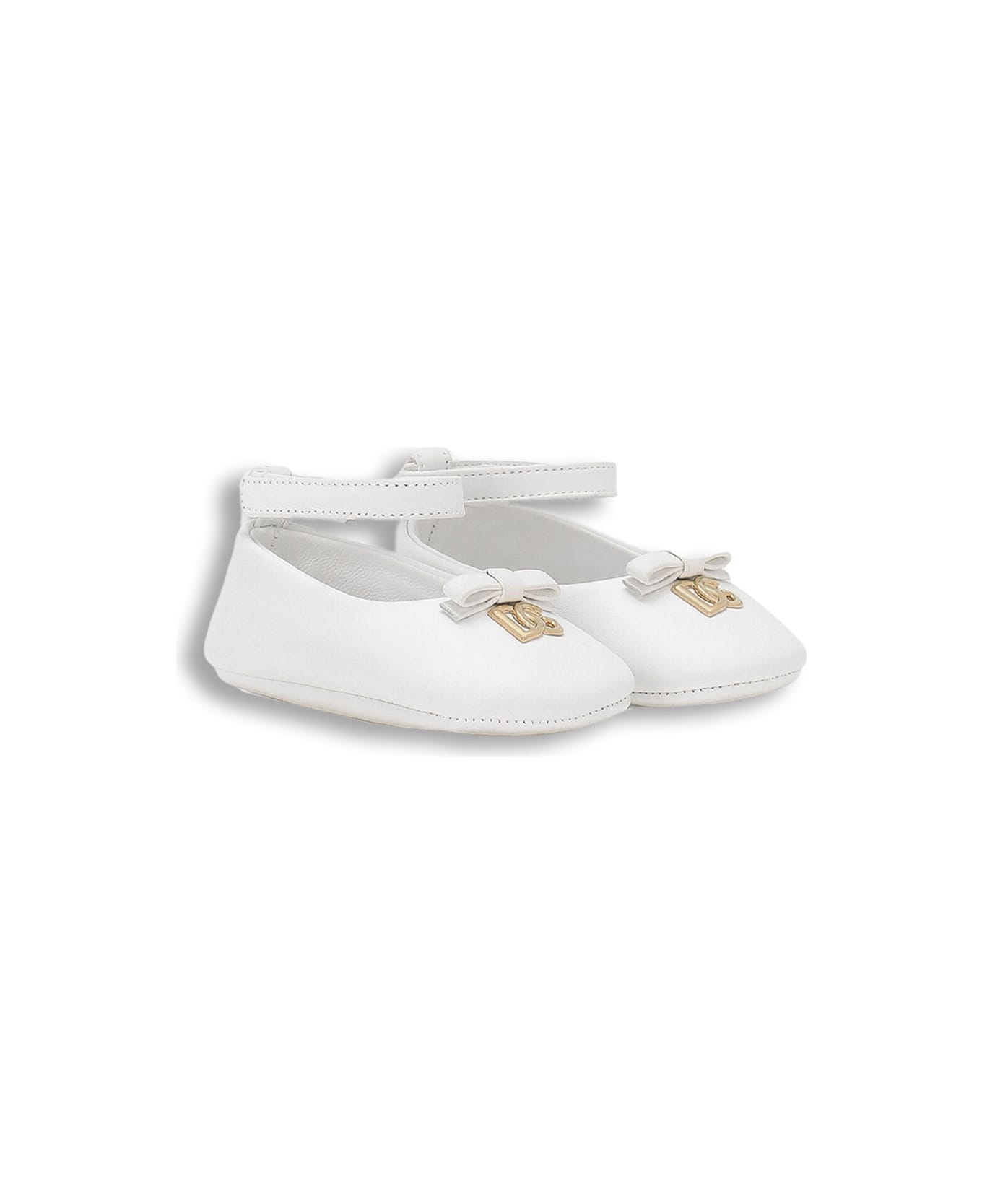 Dolce & Gabbana Nappa Ballerinas - White