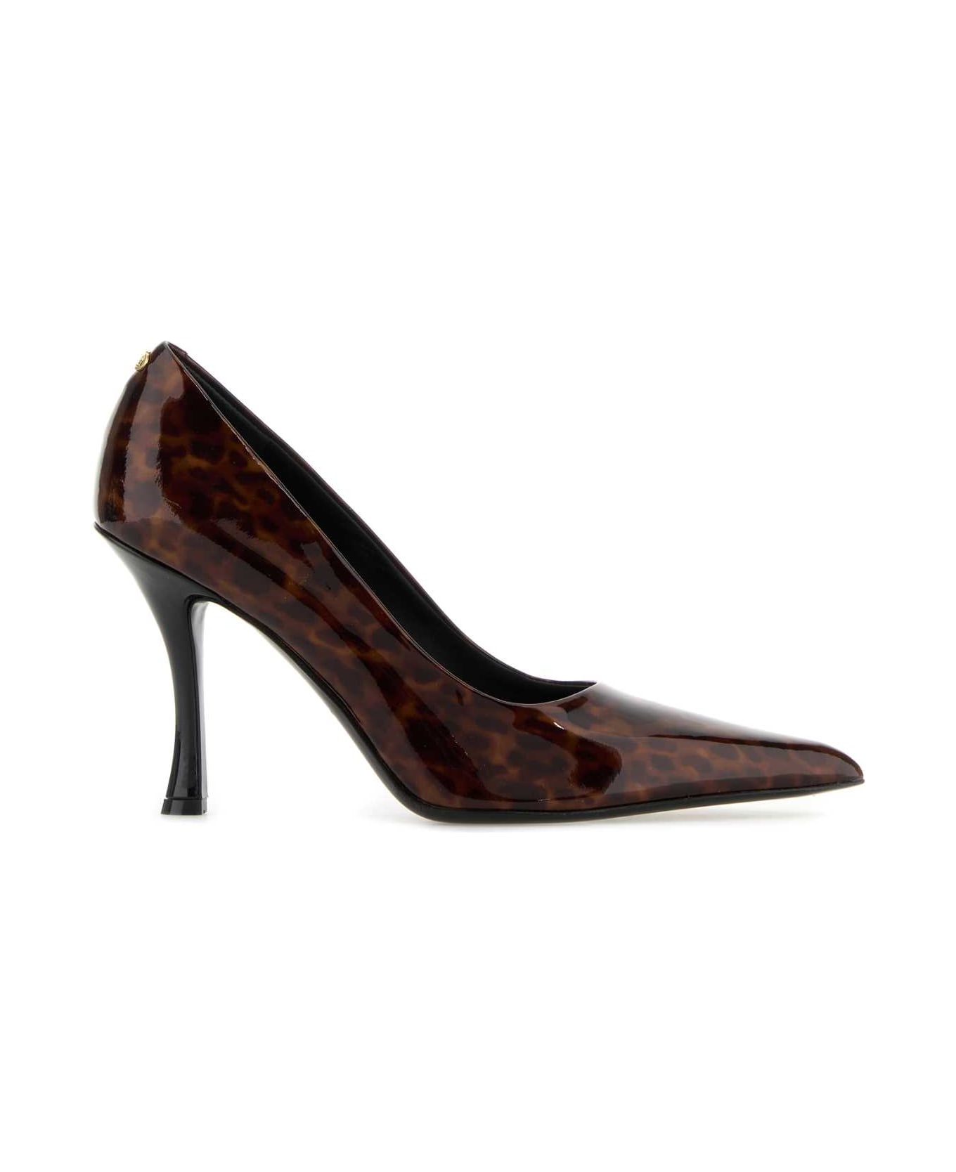 Ferragamo Printed Leather Elydea Pumps - BROWN(NEROMARRONE)NERONERO