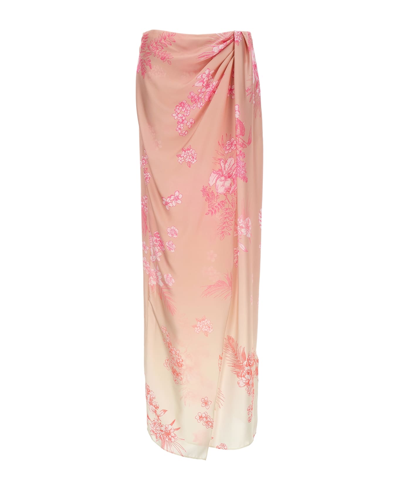 TwinSet Floral Print Skirt - Pink スカート