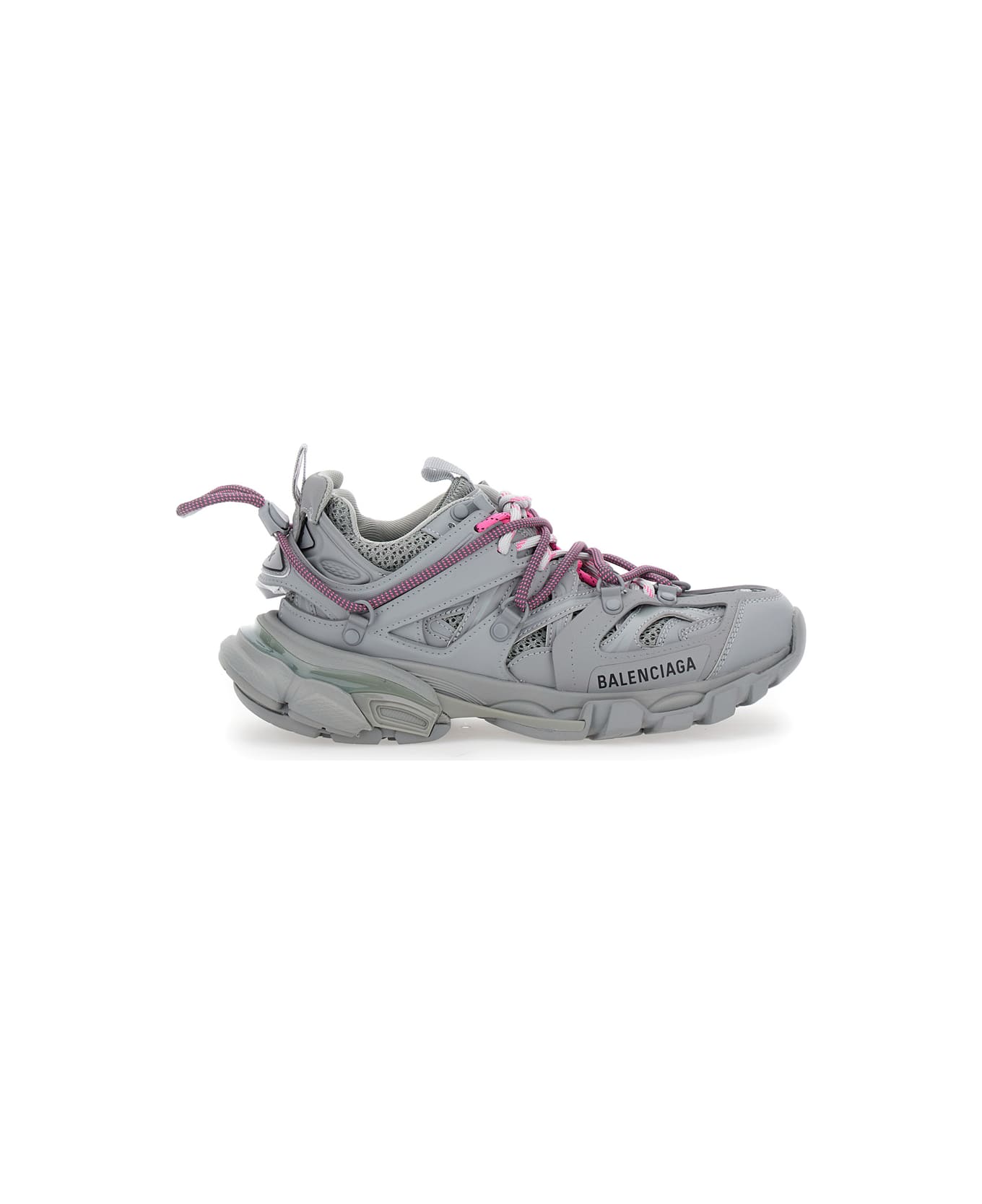 Balenciaga 'track Trail Laces' White Low Top Sneakers With