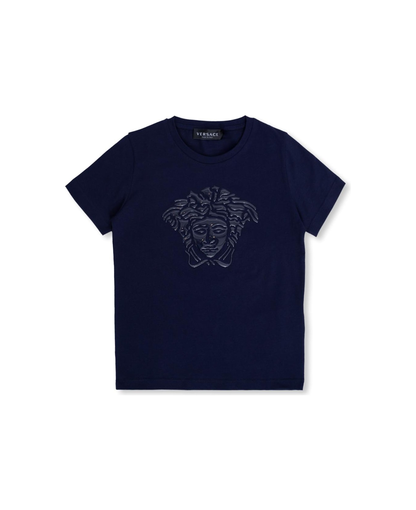 Young Versace Medusa Head T-shirt - Navy