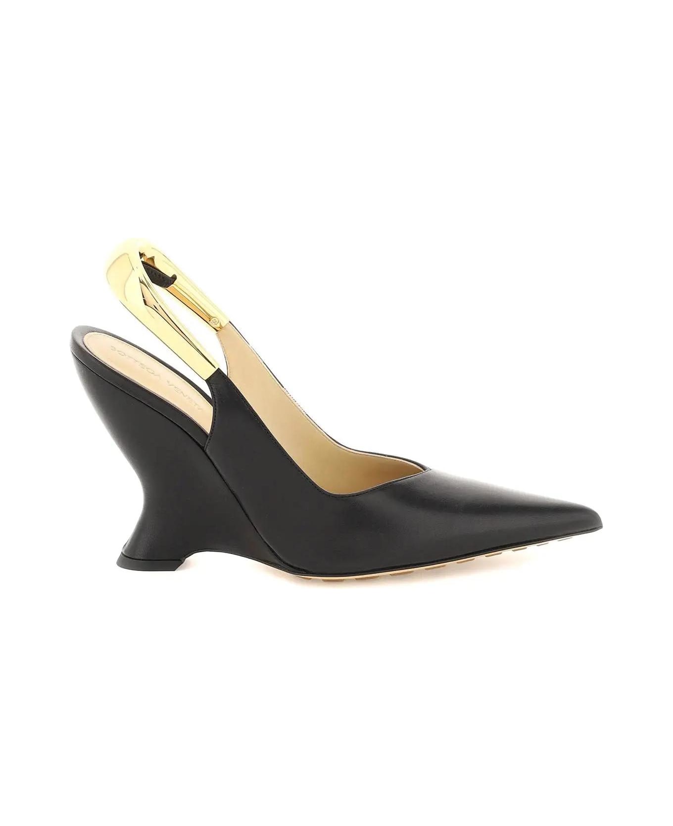 Bottega Veneta Nappa Punta Pumps - BLACK