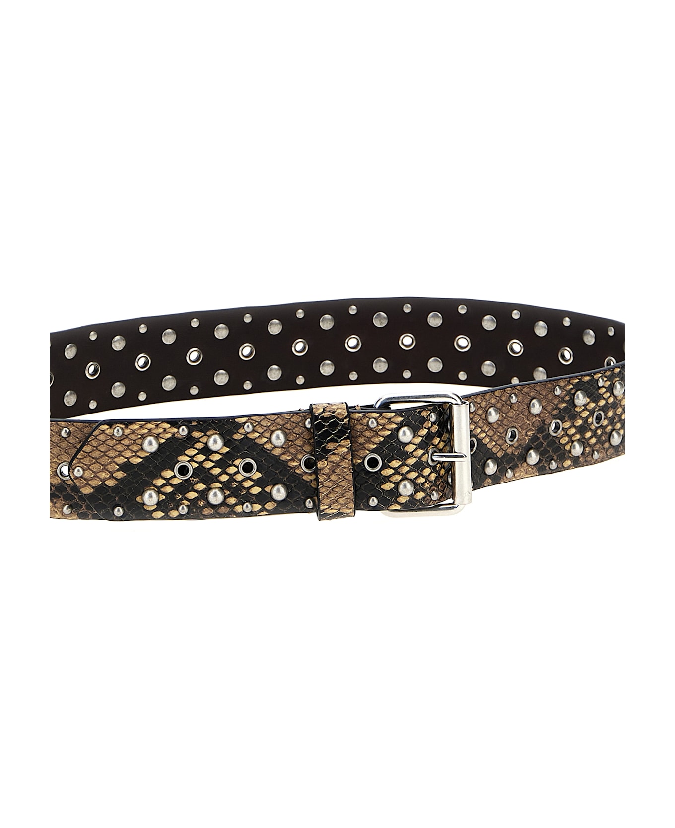 Dries Van Noten Studded Belt - Beige