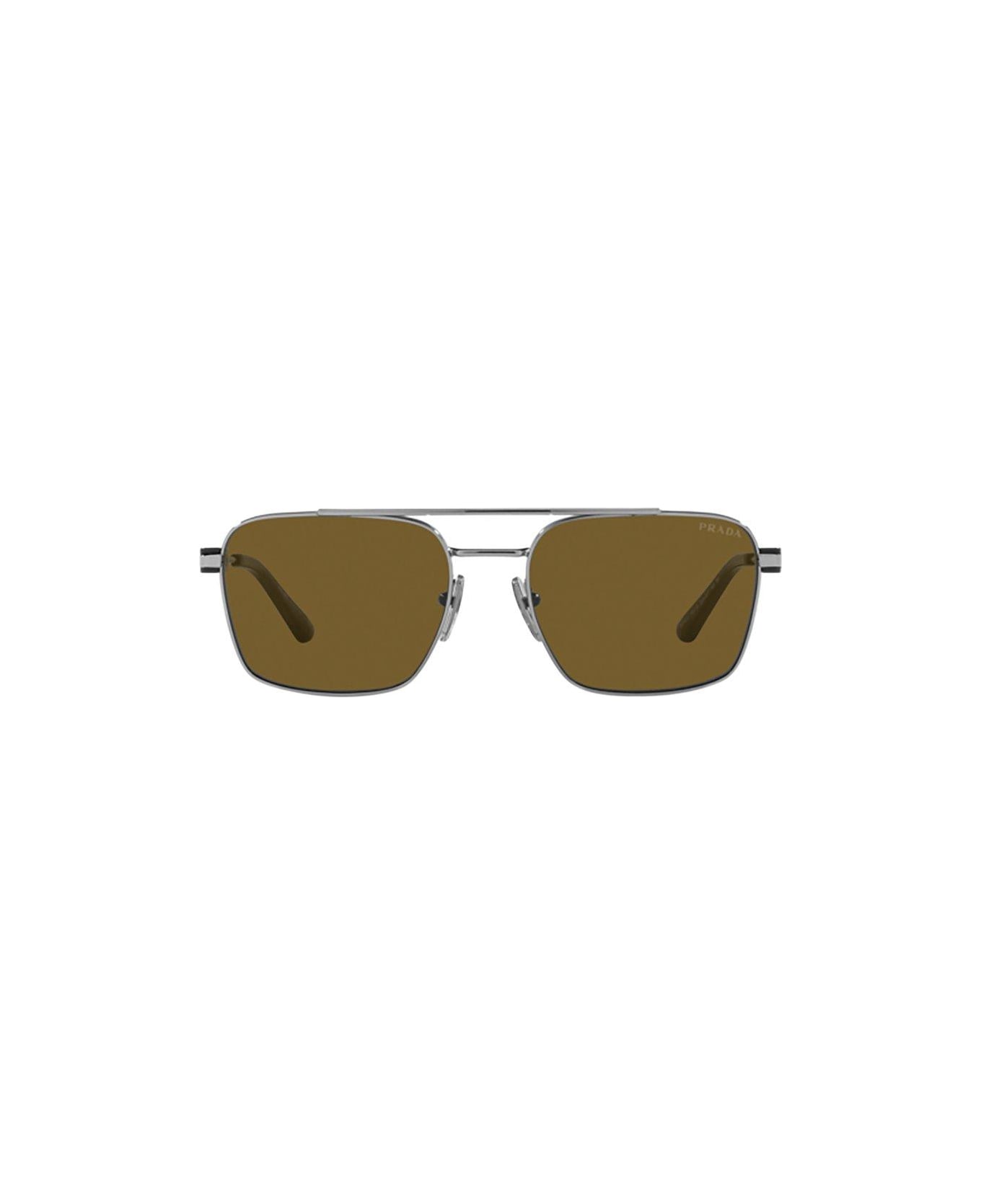 Prada Eyewear Square-frame Sunglasses Sunglasses - 5AV01T Gunmetal
