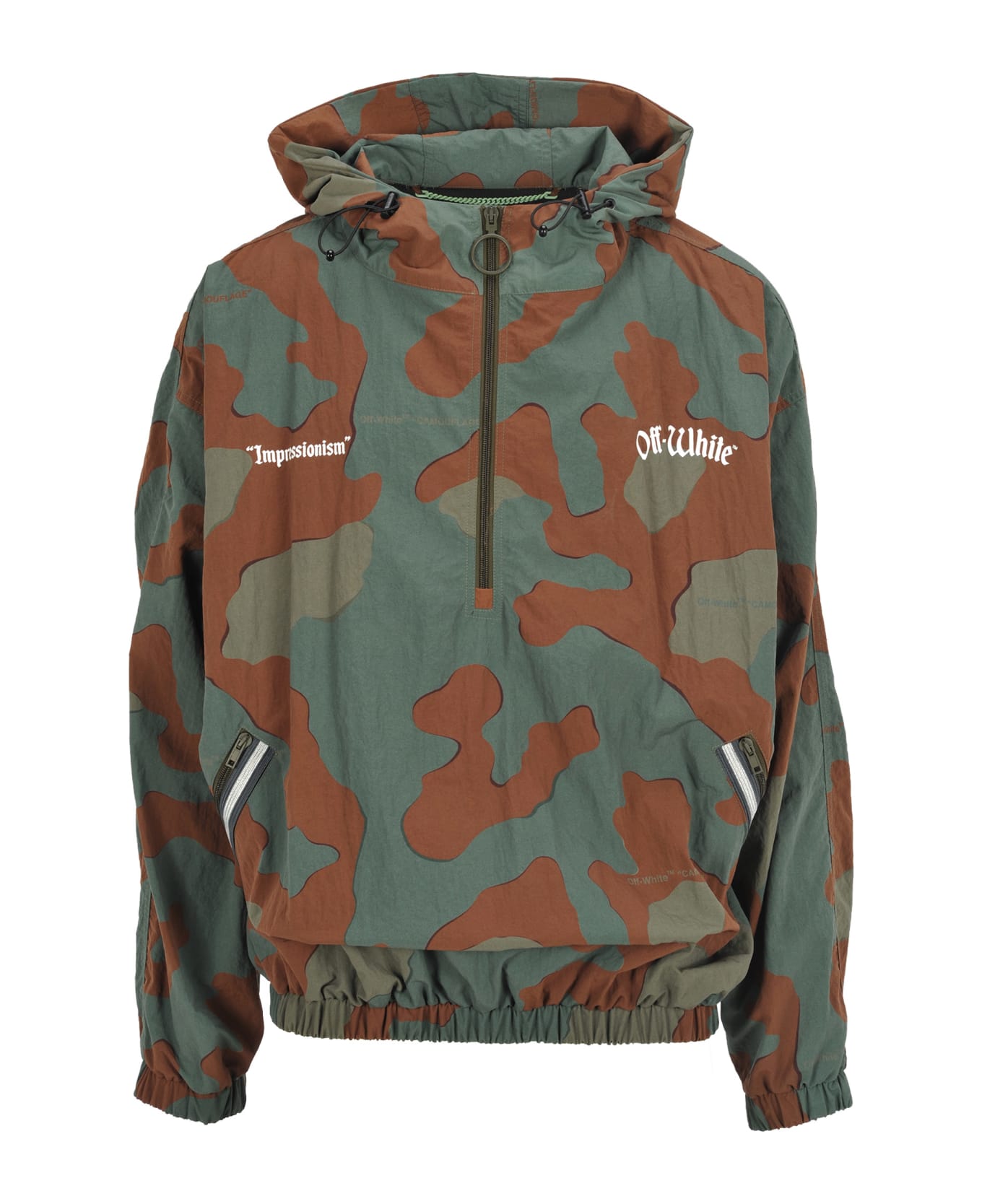 Off-White Off White Off-white Windbreaker Anorak - CAMOUFLAGE