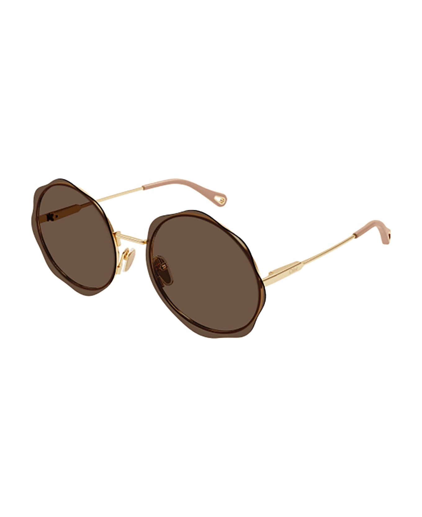 Chloé Eyewear CH0202S Sunglasses - Gold Gold Brown