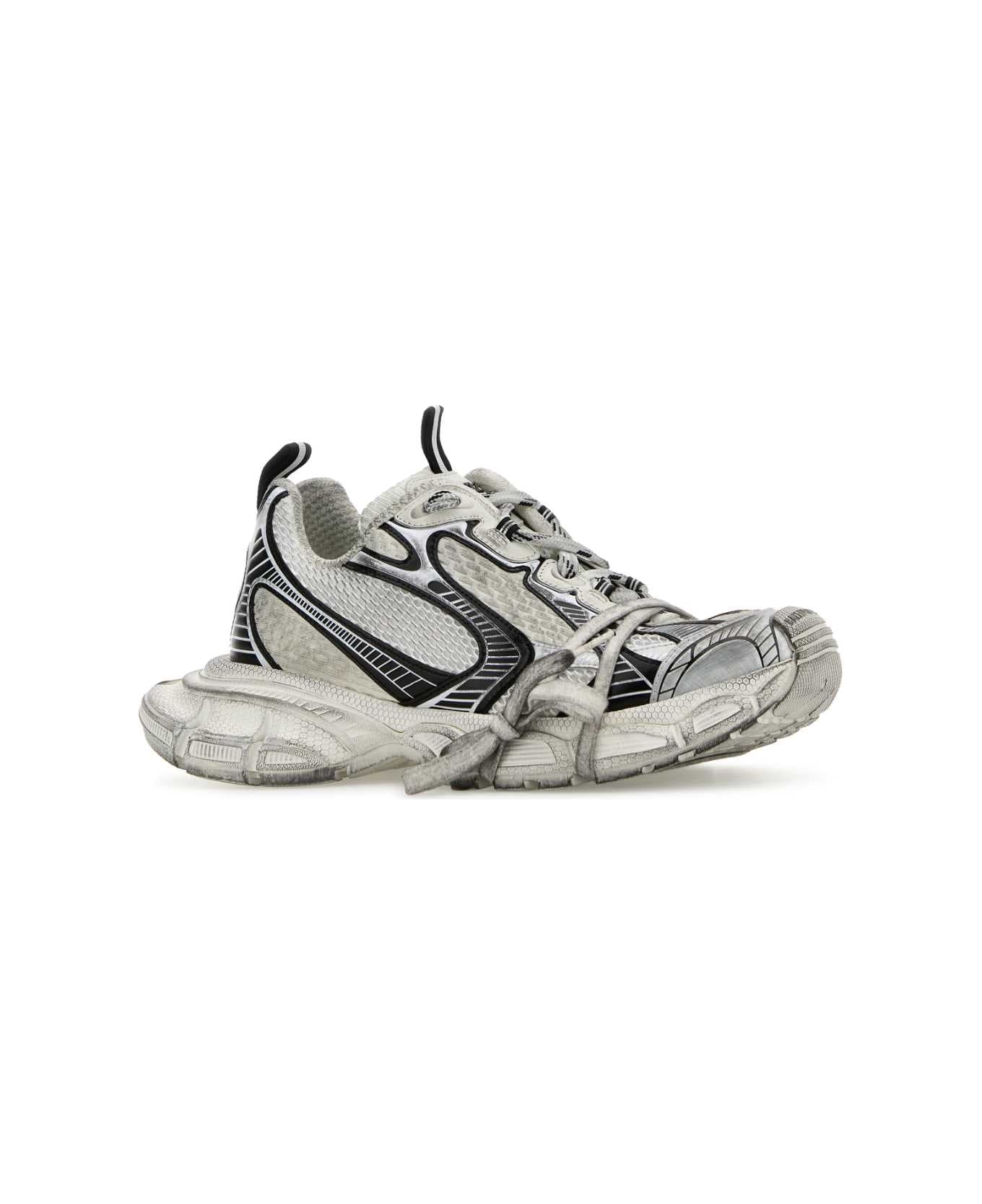 Balenciaga Multicolor Mesh And Rubber 3xl Sneakers - EGGSHELLBLACK