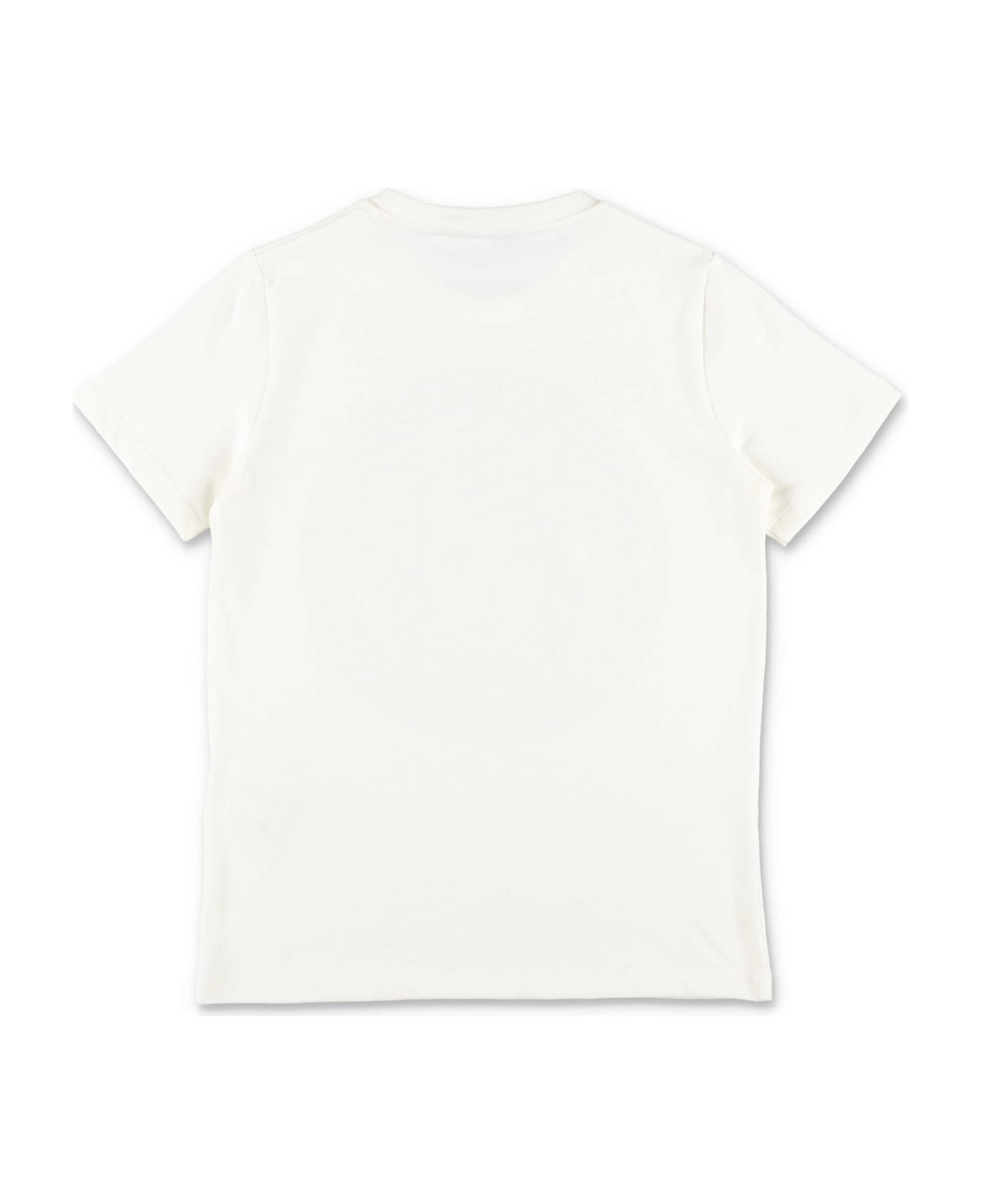 Versace T-shirt Bianca In Jersey Di Cotone Bambino - Bianco
