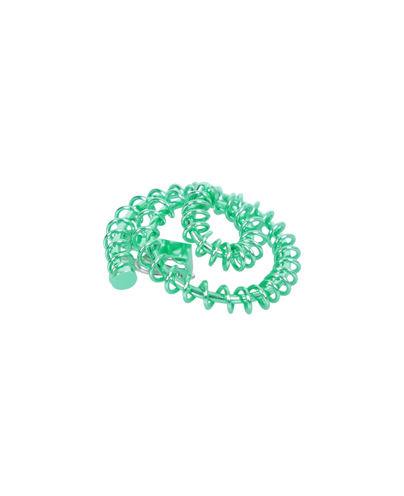 Sunnei Green Garland Spiral Earrings - Green