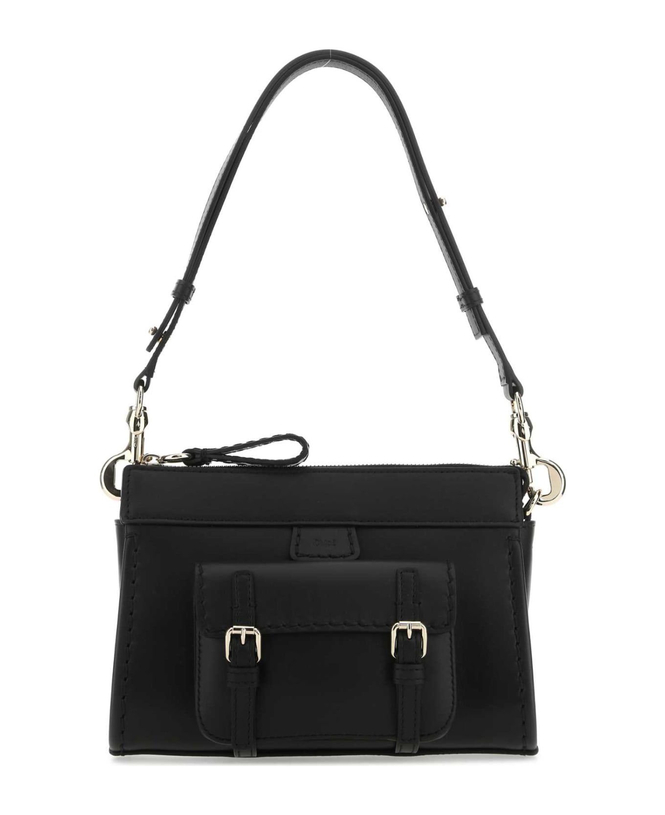 Chloé Black Leather Mini Edith Shoulder Bag - 001