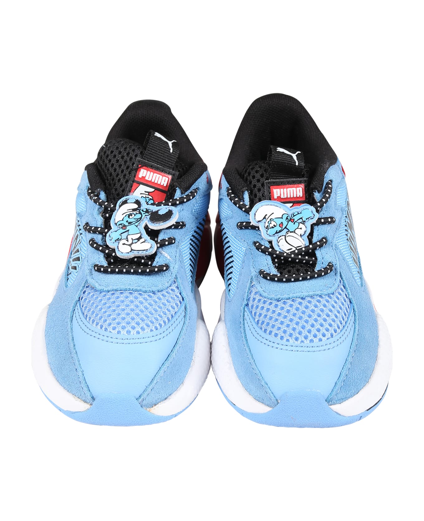 Puma Light Blue Rs-x The Smurfs Ps Sneakers For Boy - Light Blue シューズ