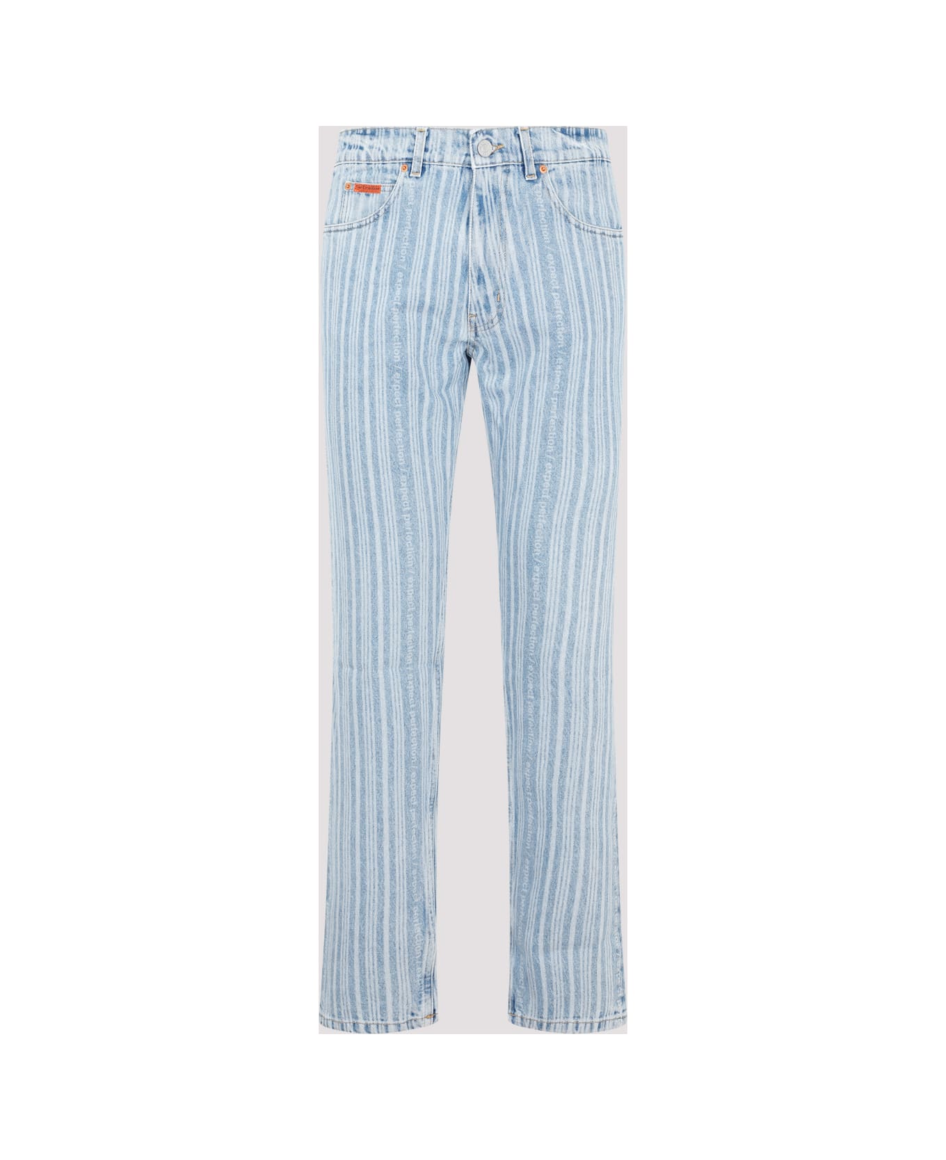 Martine Rose Straight Leg Jeans - Blue Pinstripe