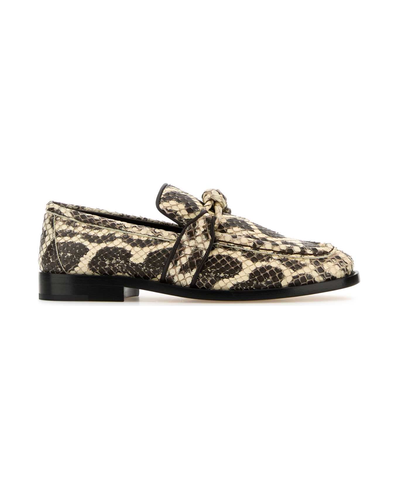Bottega Veneta Multicolor Leather Astaire Loafers - ONYX
