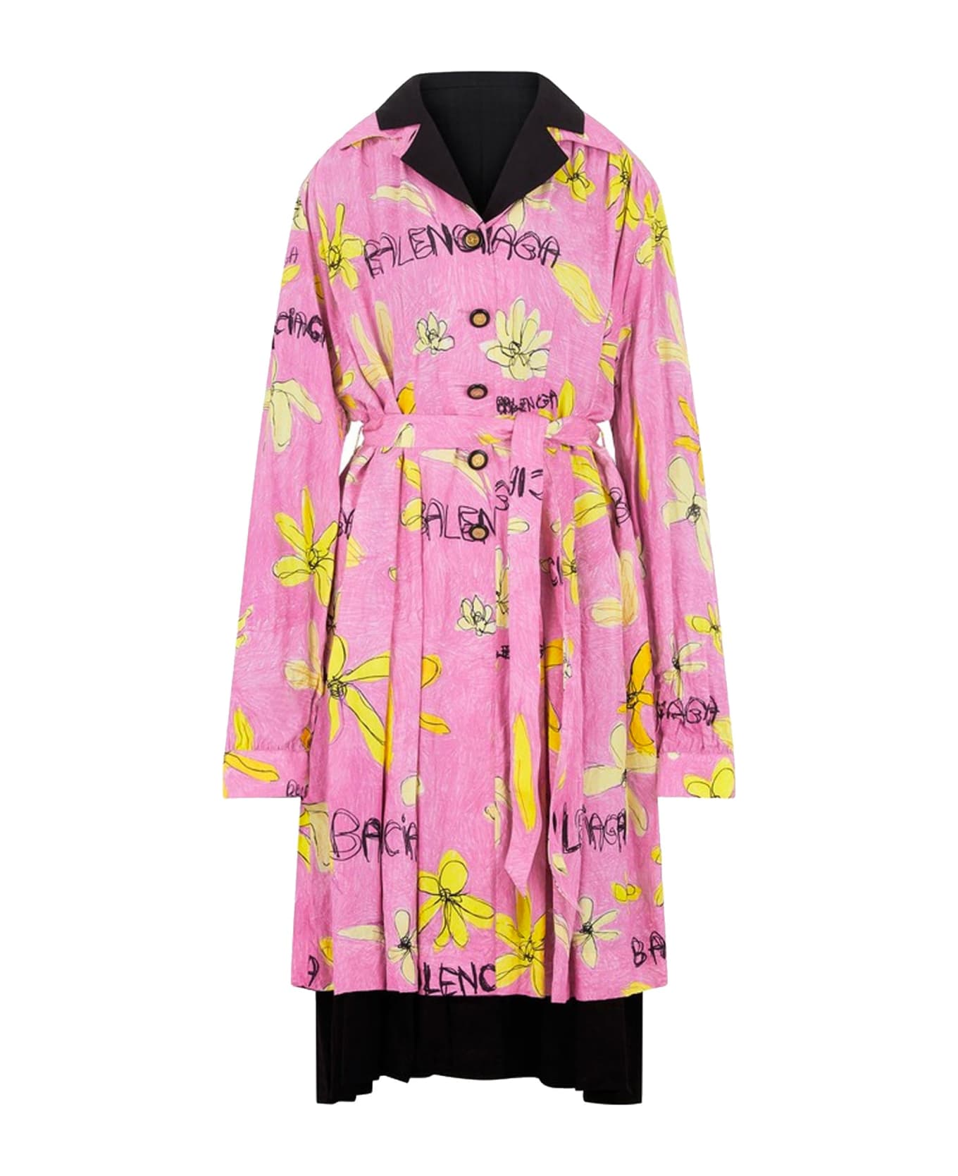 Balenciaga Daisies Reversible Coat Dress - Yellow ワンピース＆ドレス