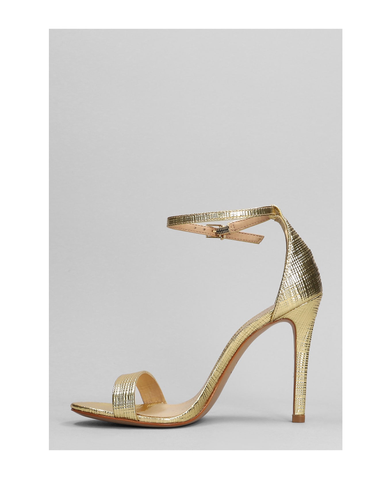Schutz Sandals In Gold Leather - gold サンダル