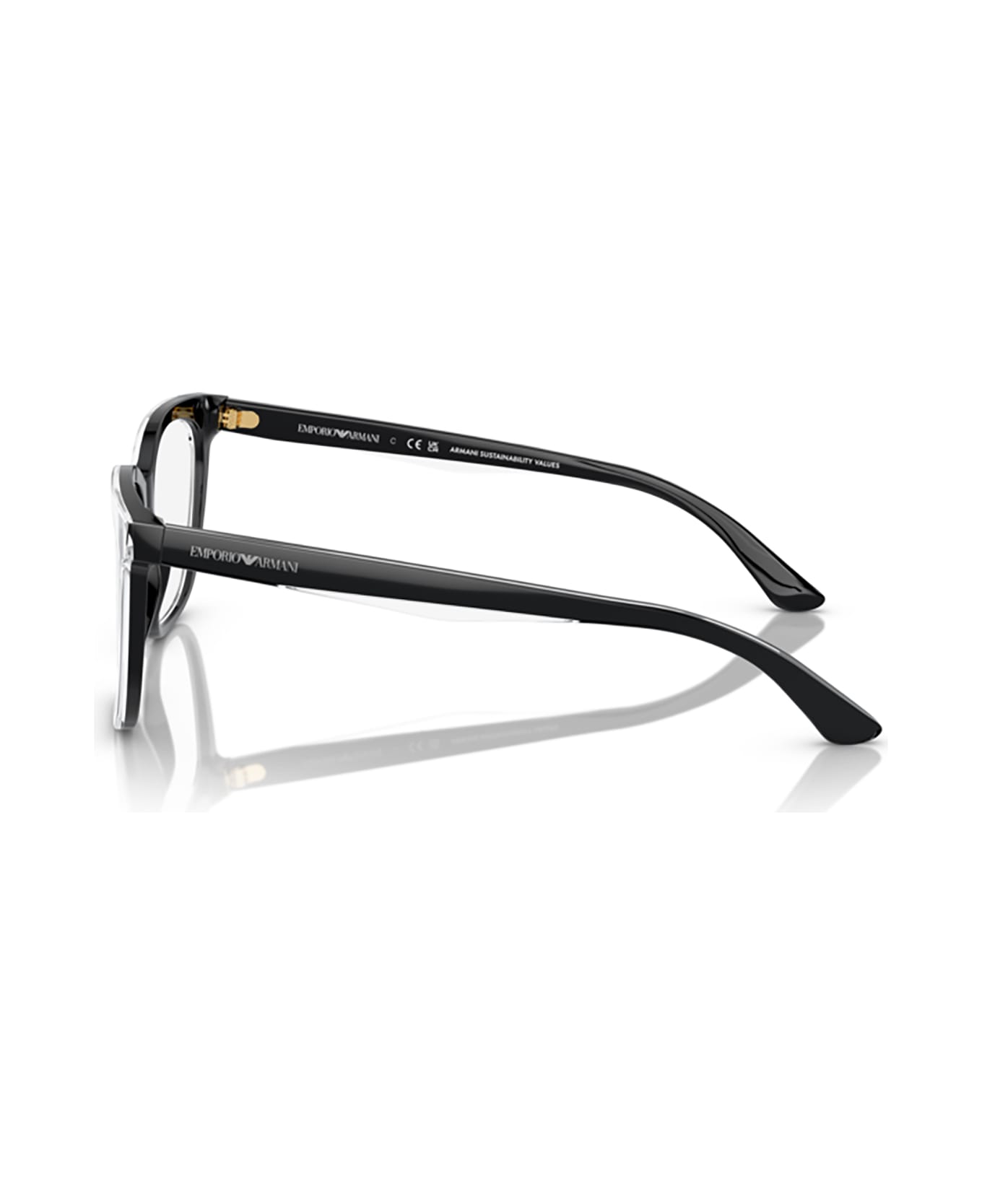 Emporio Armani Ea3228 Shiny Black / Top Crystal Glasses - Shiny Black / Top Crystal アイウェア