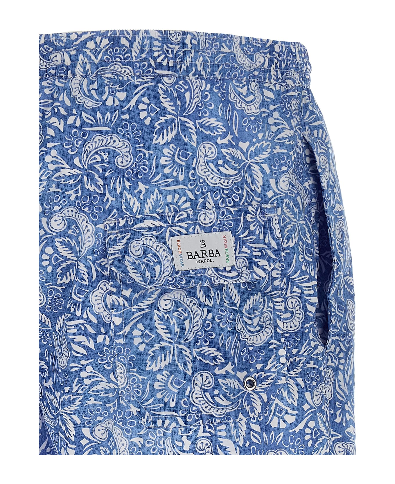Barba Napoli Paisley Floral Swimsuit - Blue