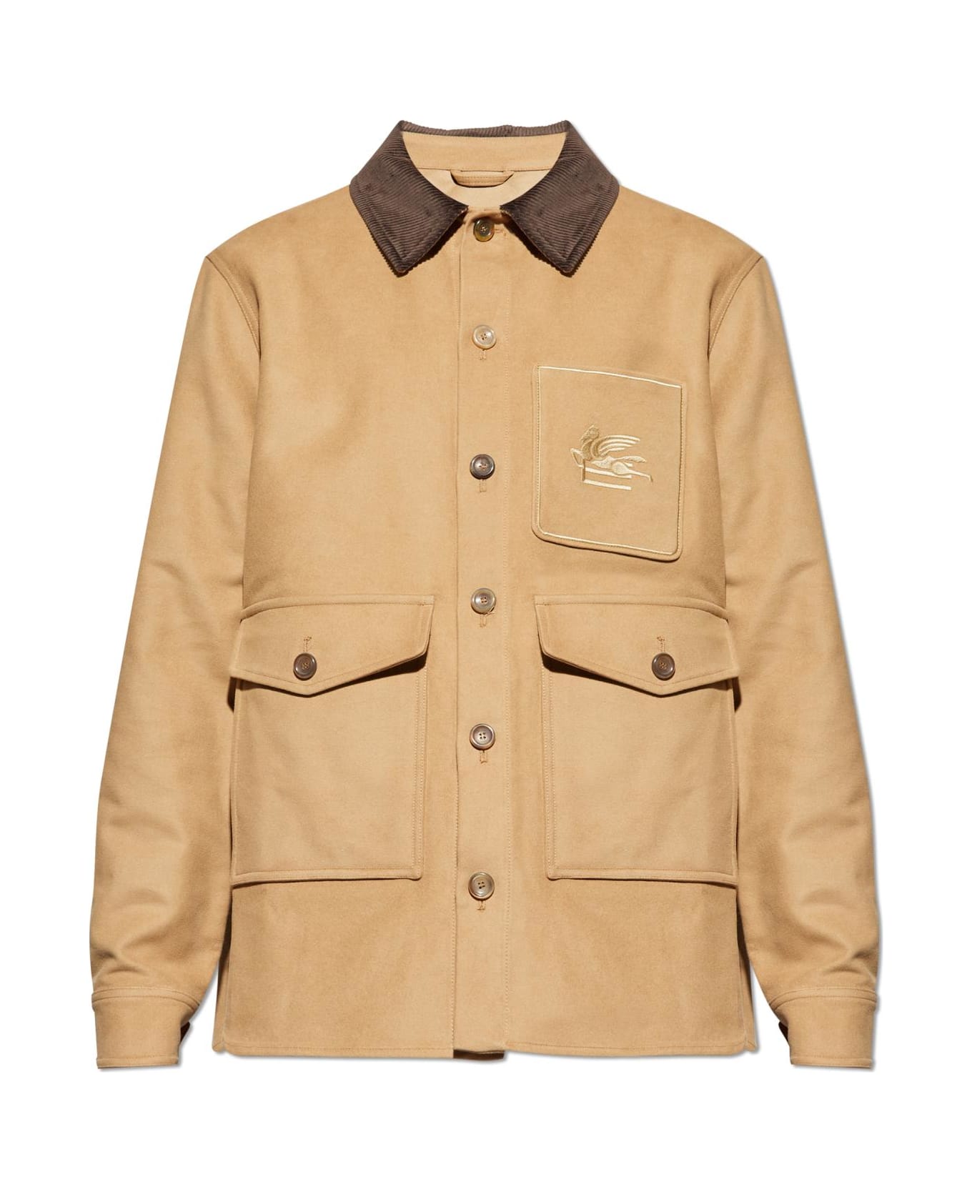 Etro Jacket With Logo - Beige ジャケット