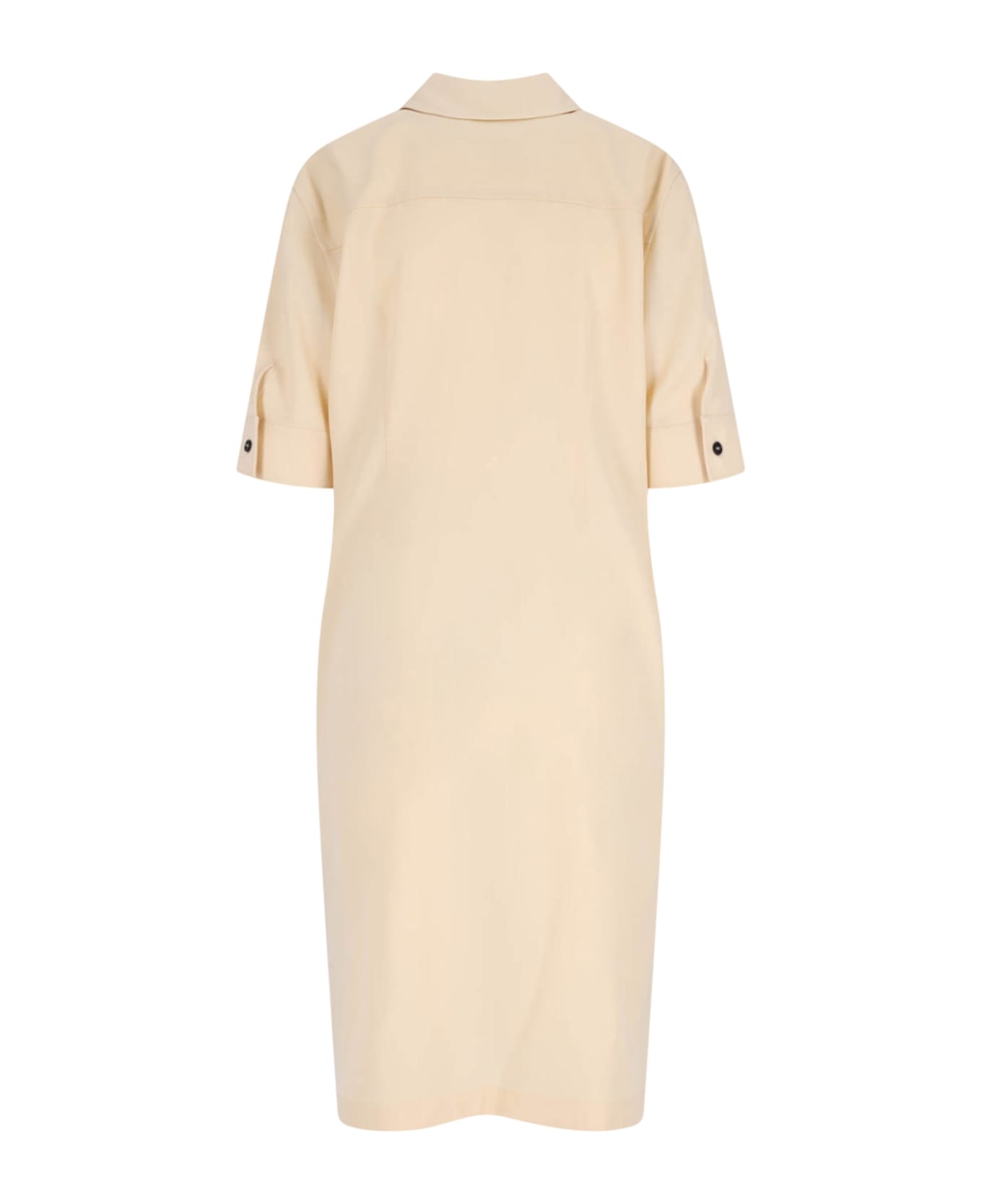 Jil Sander Midi Shirt Dress - Cream