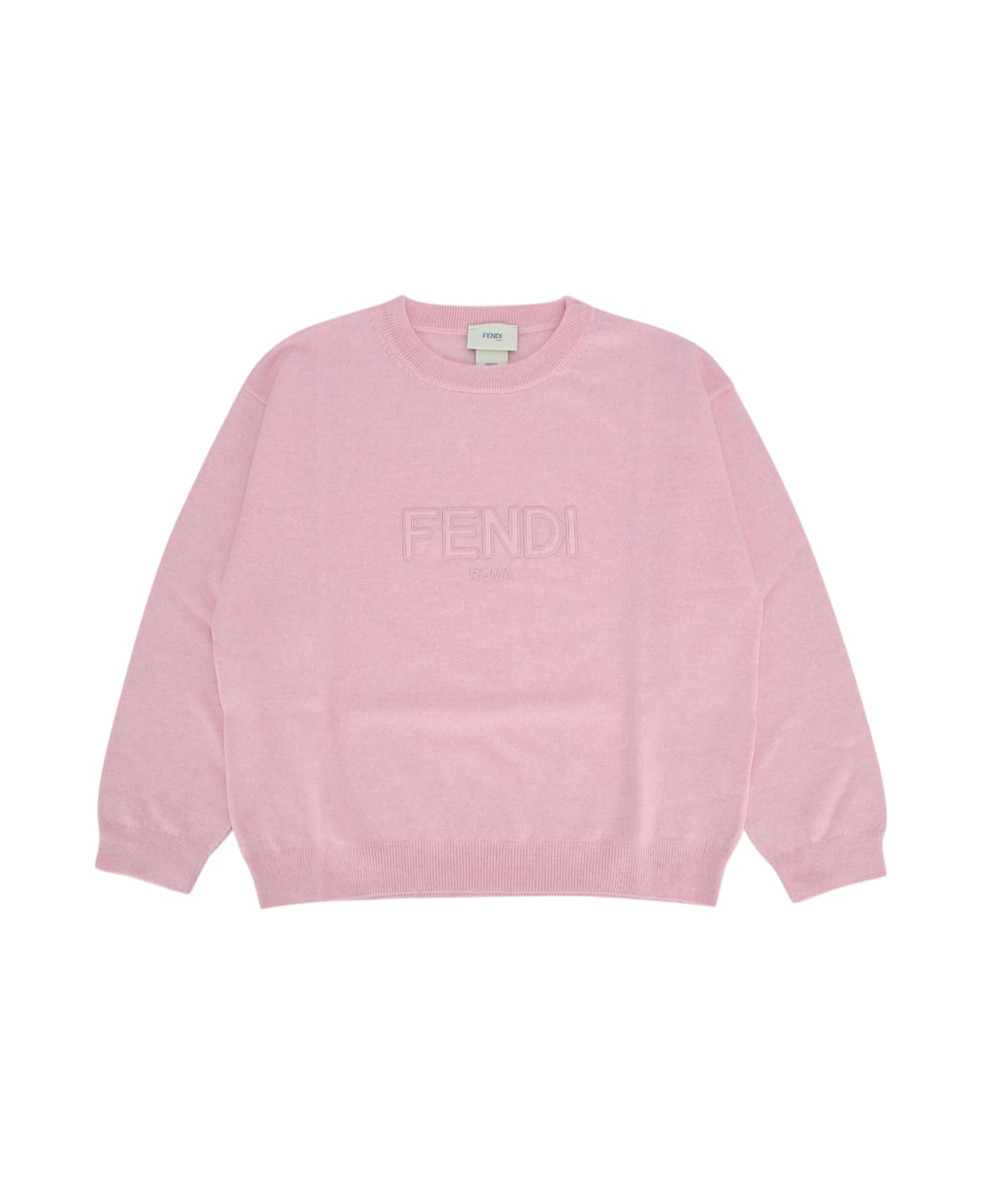 Fendi Girocollo Light Wool Kni - ROSEWATER