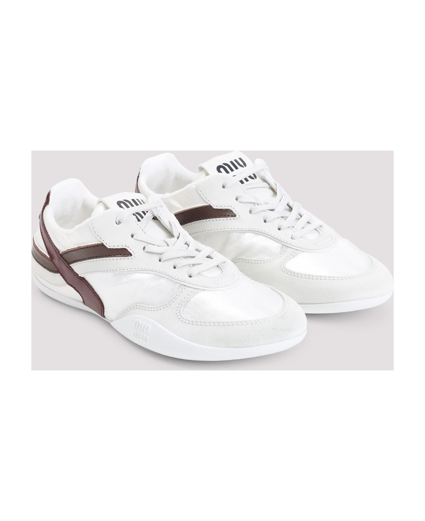 Miu Miu Gymnasium Sneakers - Bianco Amaranto