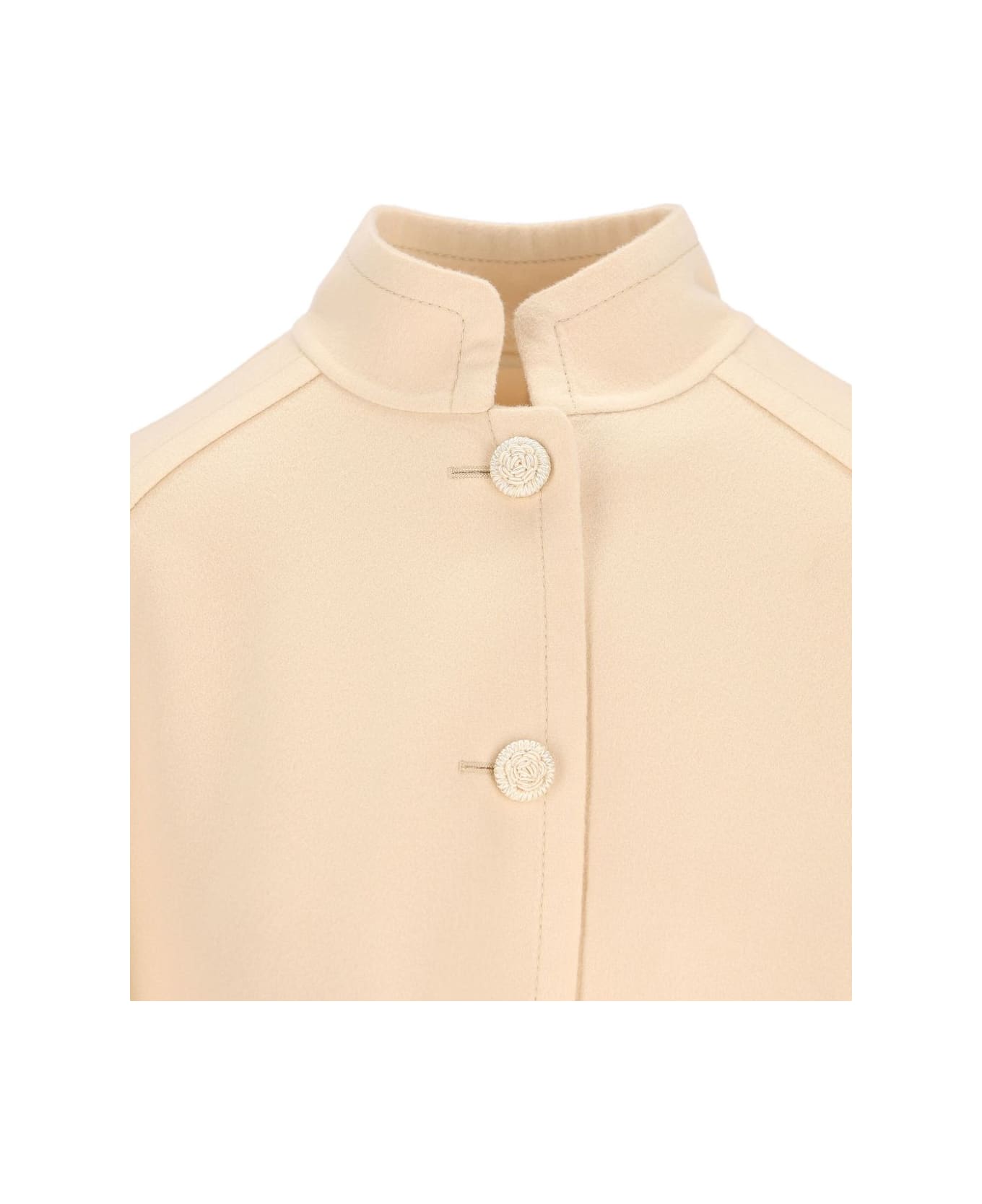 Valentino Wool And Cashmere Coat - Beige